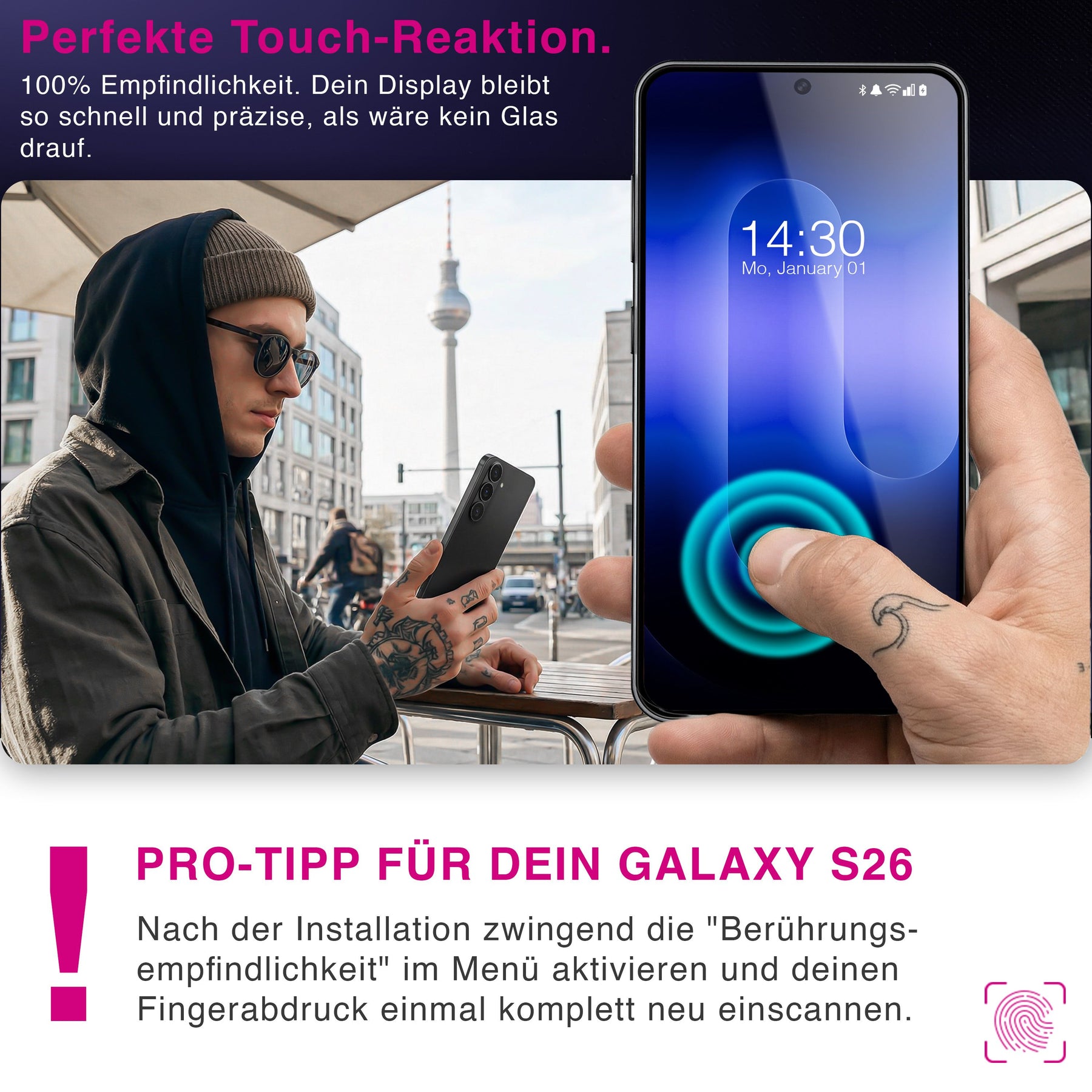 NALIA 2x Schutzglas für Samsung Galaxy S26 – Full-Screen Schutz 9H & Hüllenfreundlich – ARMORGLASSX (Display Glasfolie Transparent & 9H Härte) – Marke aus Berlin Default Title NALIA GlasSchutz