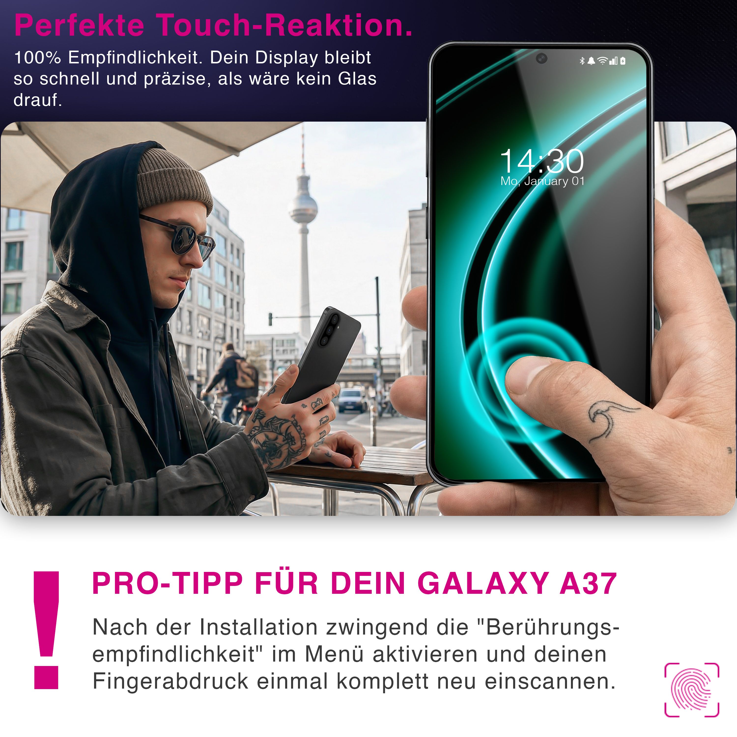 NALIA 9H Schutzglas Samsung Galaxy A37 Panzerglas kratzfest Default Title NALIA GlasSchutz