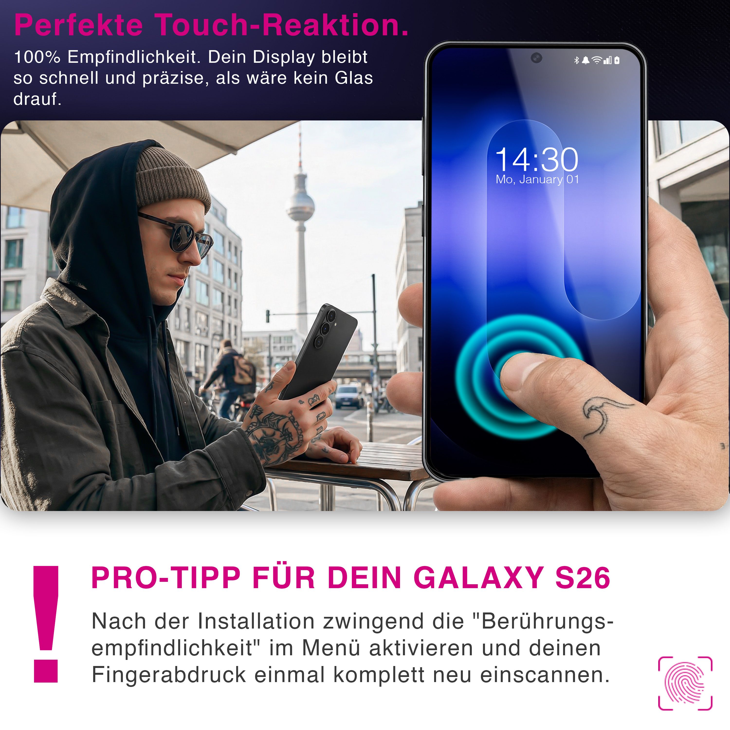 NALIA Privacy Schutzglas Samsung Galaxy S26 Blickschutz Panzerglas Default Title NALIA GlasSchutz