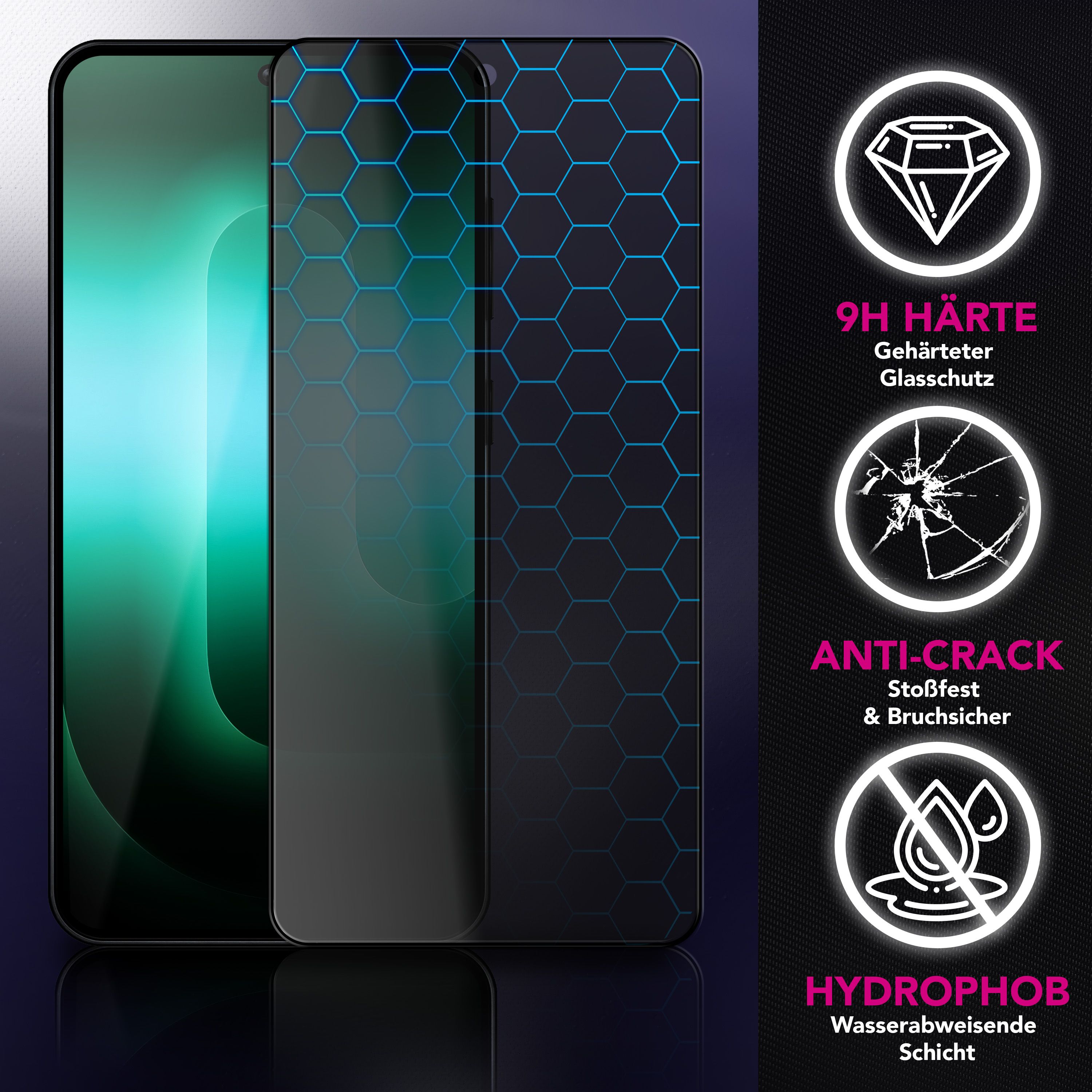 NALIA Privacy Schutzglas Samsung Galaxy S26 Plus Blickschutz Panzerglas Default Title NALIA GlasSchutz
