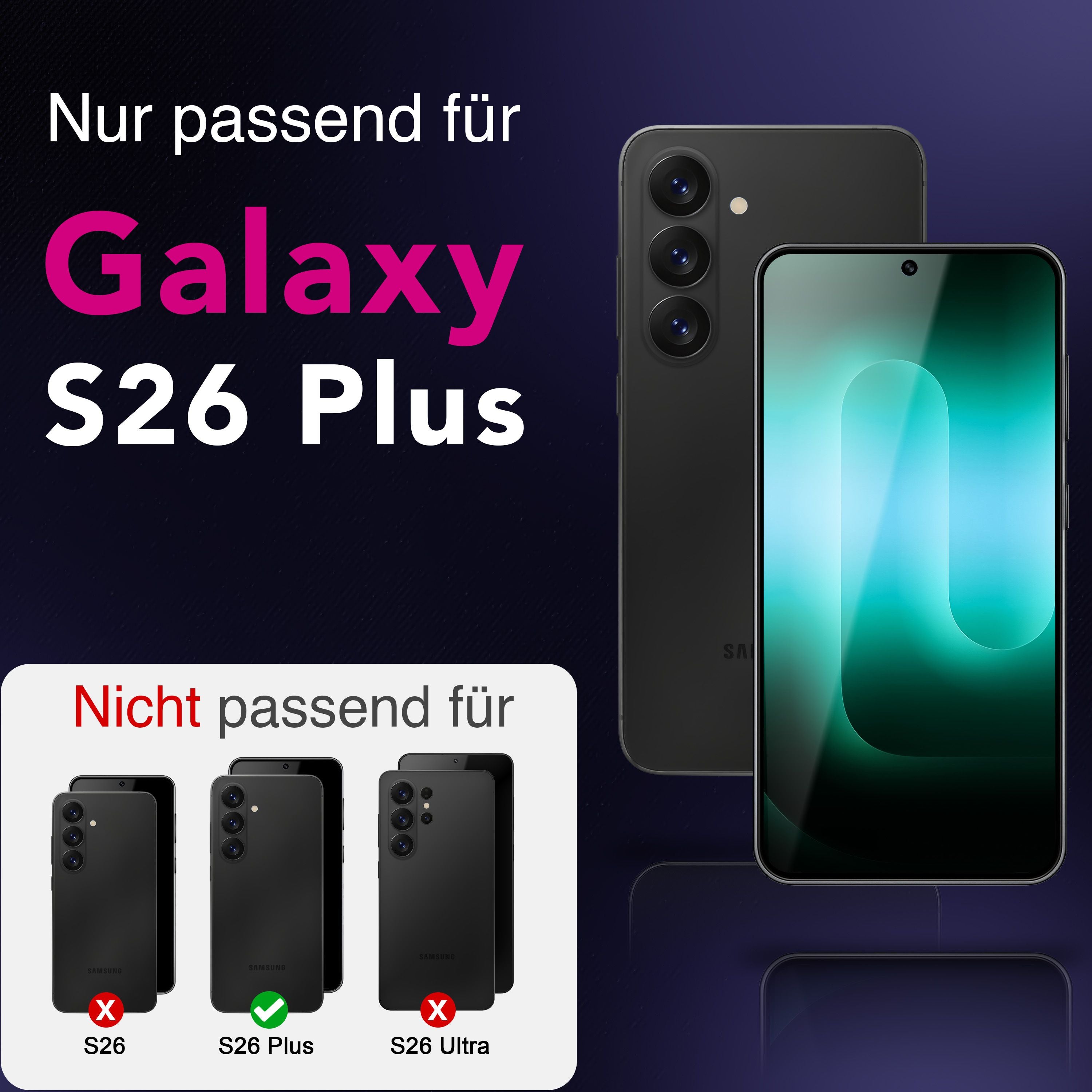 NALIA Privacy Schutzglas Samsung Galaxy S26 Plus Blickschutz Panzerglas Default Title NALIA GlasSchutz