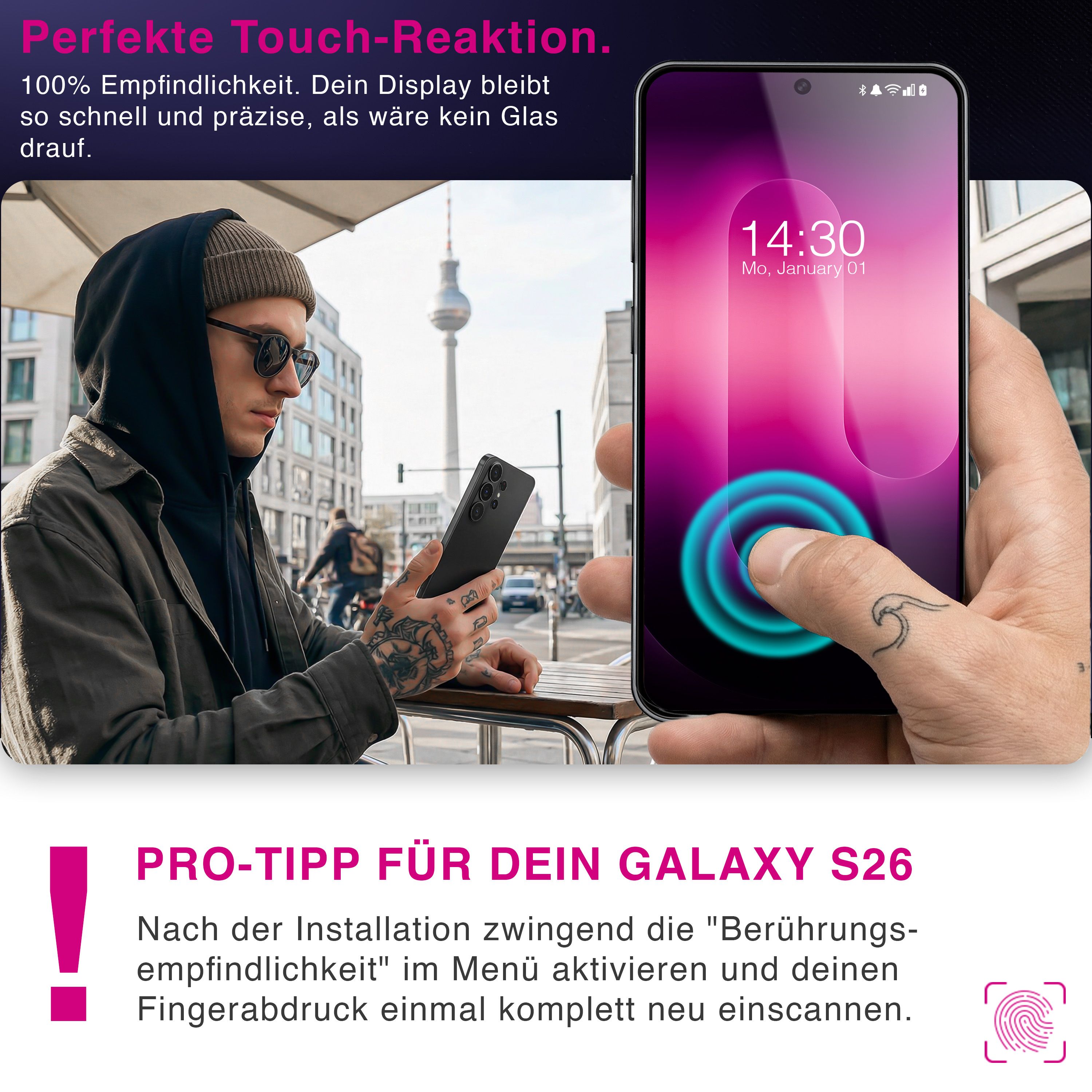 NALIA Privacy Schutzglas Samsung Galaxy S26 Ultra Blickschutz Panzerglas Default Title NALIA GlasSchutz