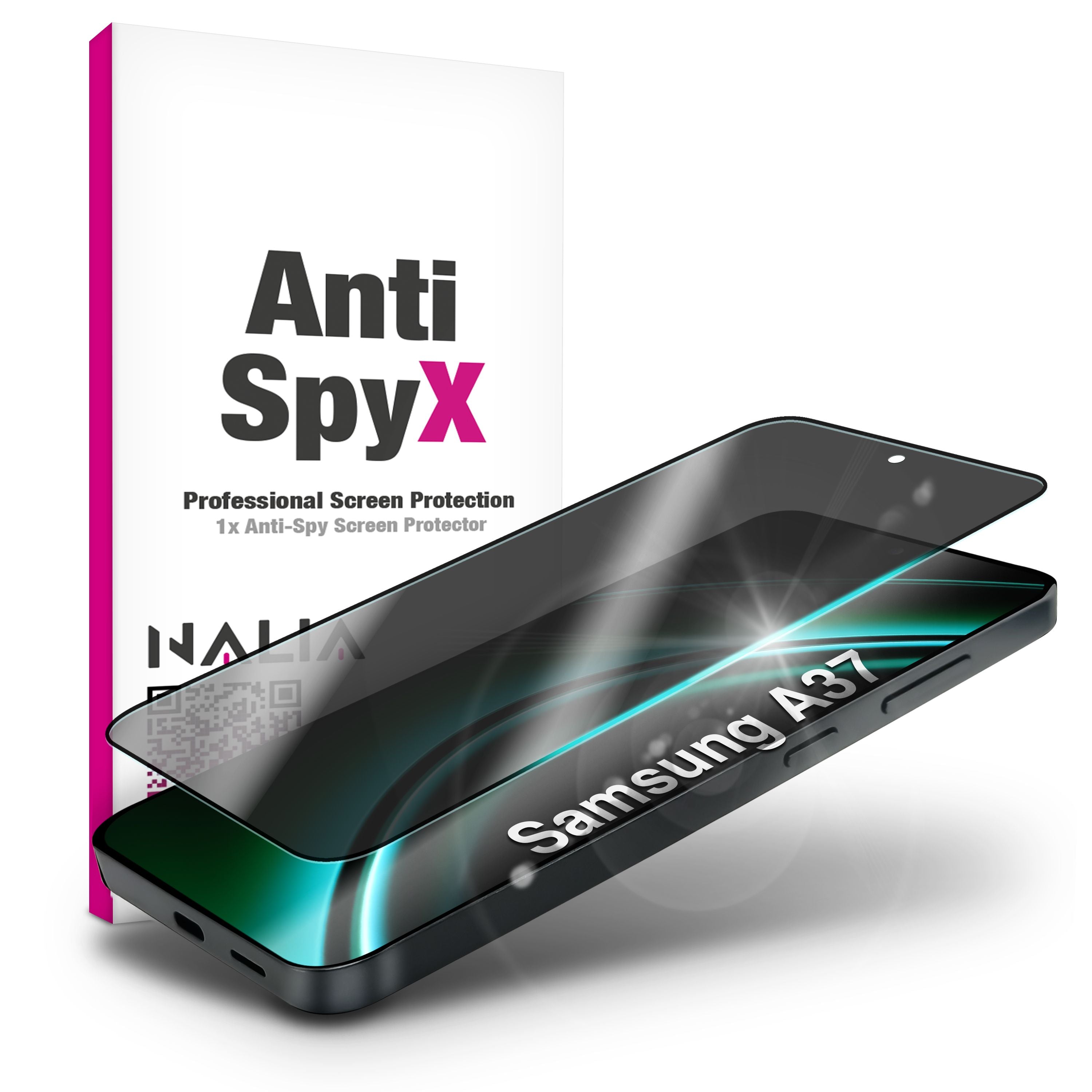 NALIA Privacy Schutzglas Samsung Galaxy A37 Blickschutz Panzerglas Default Title NALIA GlasSchutz
