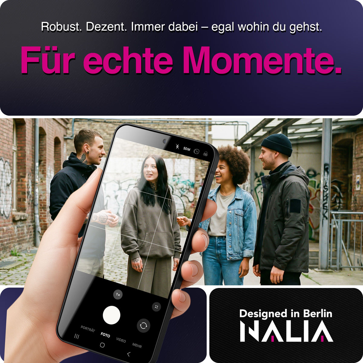 NALIA Blickschutzglas für Samsung Galaxy A57 – Härte 9H & Robust – ANTISPYX (Privacy Full-Cover) – Marke aus Berlin
