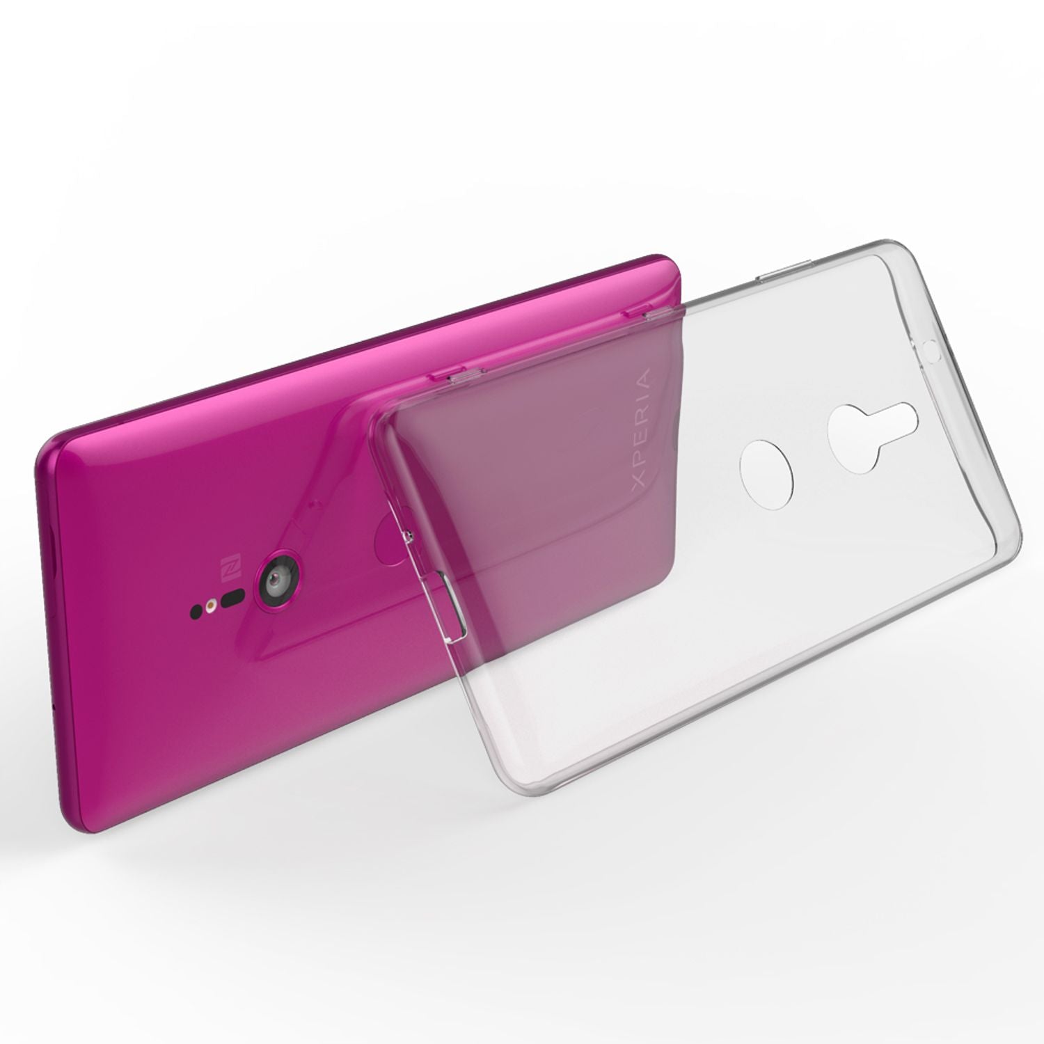 NALIA Handy Hülle für Sony Xperia XZ3, Slim Schutz Case Cover Tasche Bumper Etui Default Title NALIA Transparente Hülle