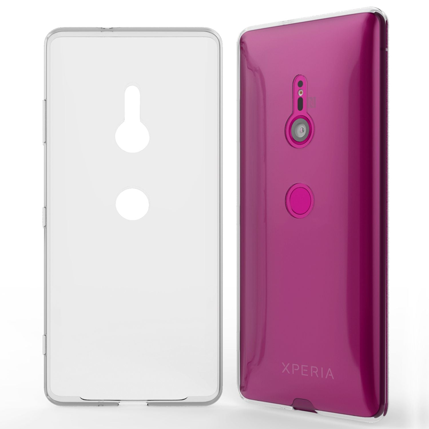 NALIA Handy Hülle für Sony Xperia XZ3, Slim Schutz Case Cover Tasche Bumper Etui Default Title NALIA Transparente Hülle