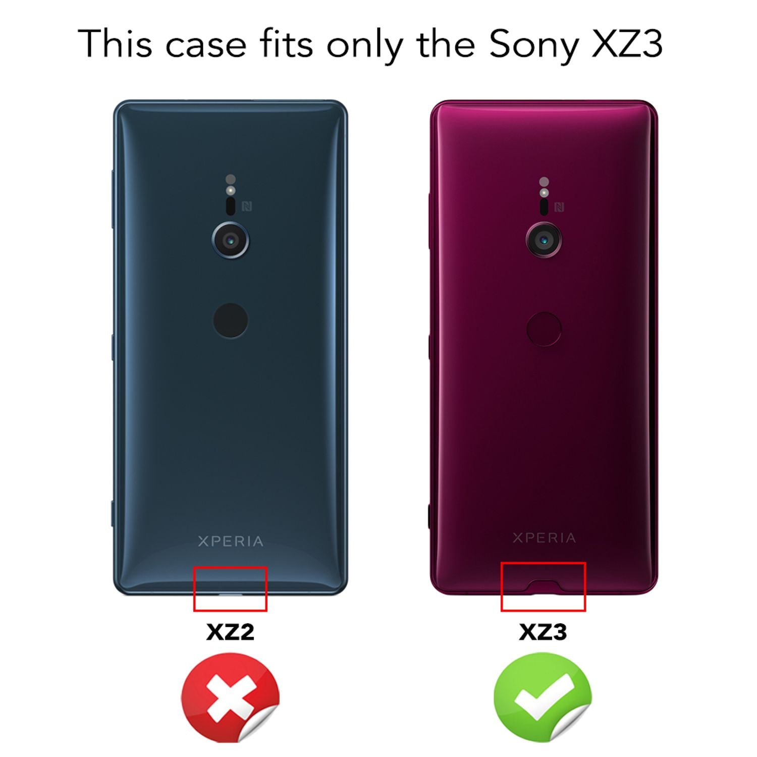 NALIA Handy Hülle für Sony Xperia XZ3, Slim Schutz Case Cover Tasche Bumper Etui Default Title NALIA Transparente Hülle