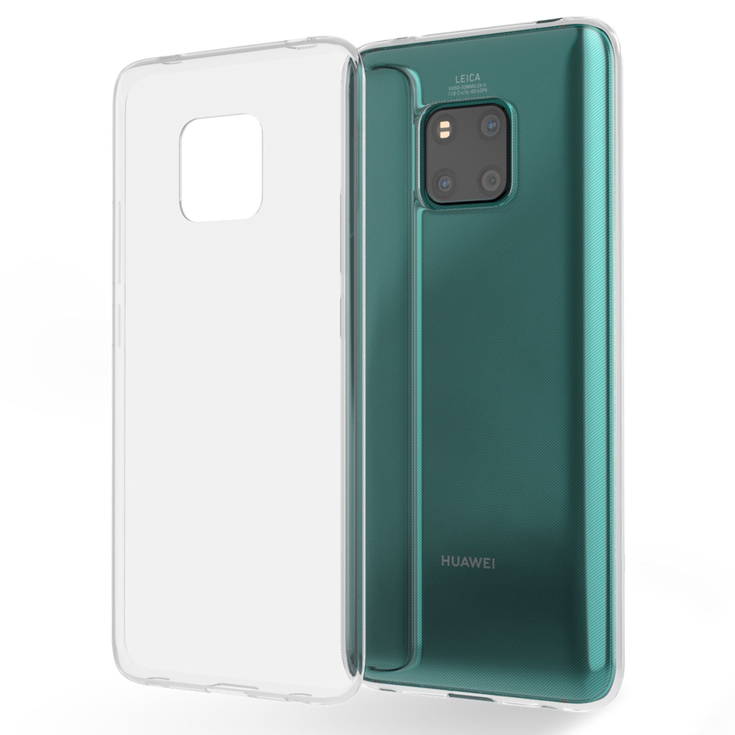 NALIA Handy Hülle für Huawei Mate20 Pro, Slim Silikon Case Cover Transparent Default Title NALIA Transparente Hülle