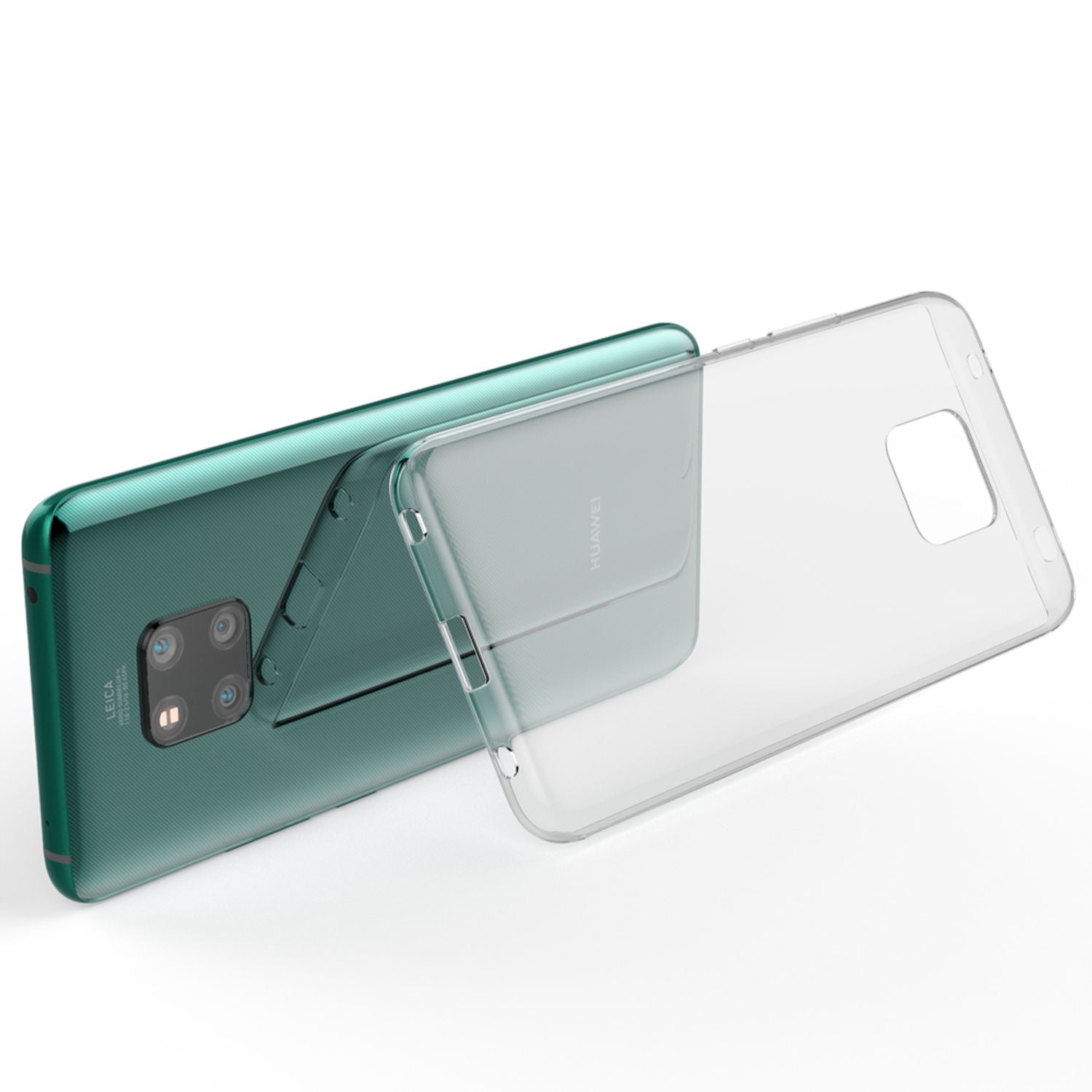 NALIA Handy Hülle für Huawei Mate20 Pro, Slim Silikon Case Cover Transparent Default Title NALIA Transparente Hülle