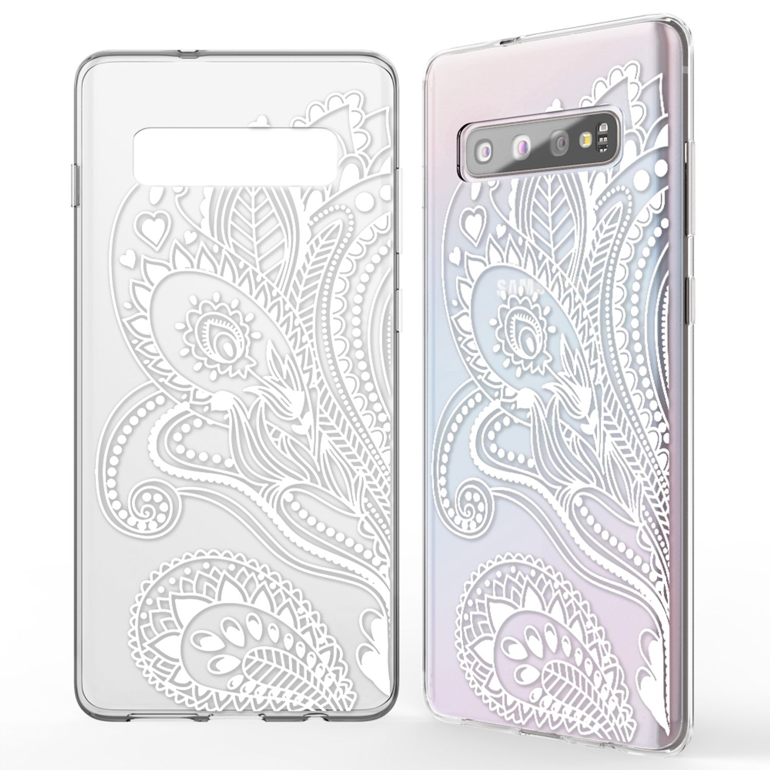 NALIA Hülle für Samsung Galaxy S10, Motiv Handyhülle Silikon Case Schutz Cover NALIA