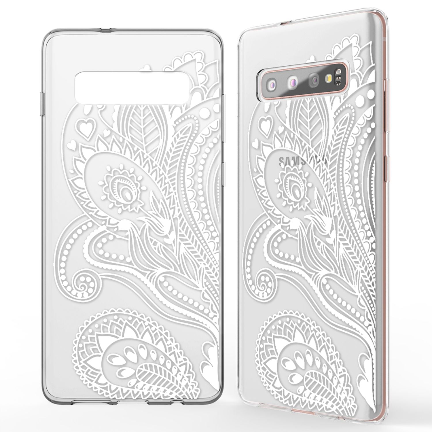 NALIA Hülle für Samsung Galaxy S10 Plus, Motiv Handyhülle Silikon Case Cover NALIA