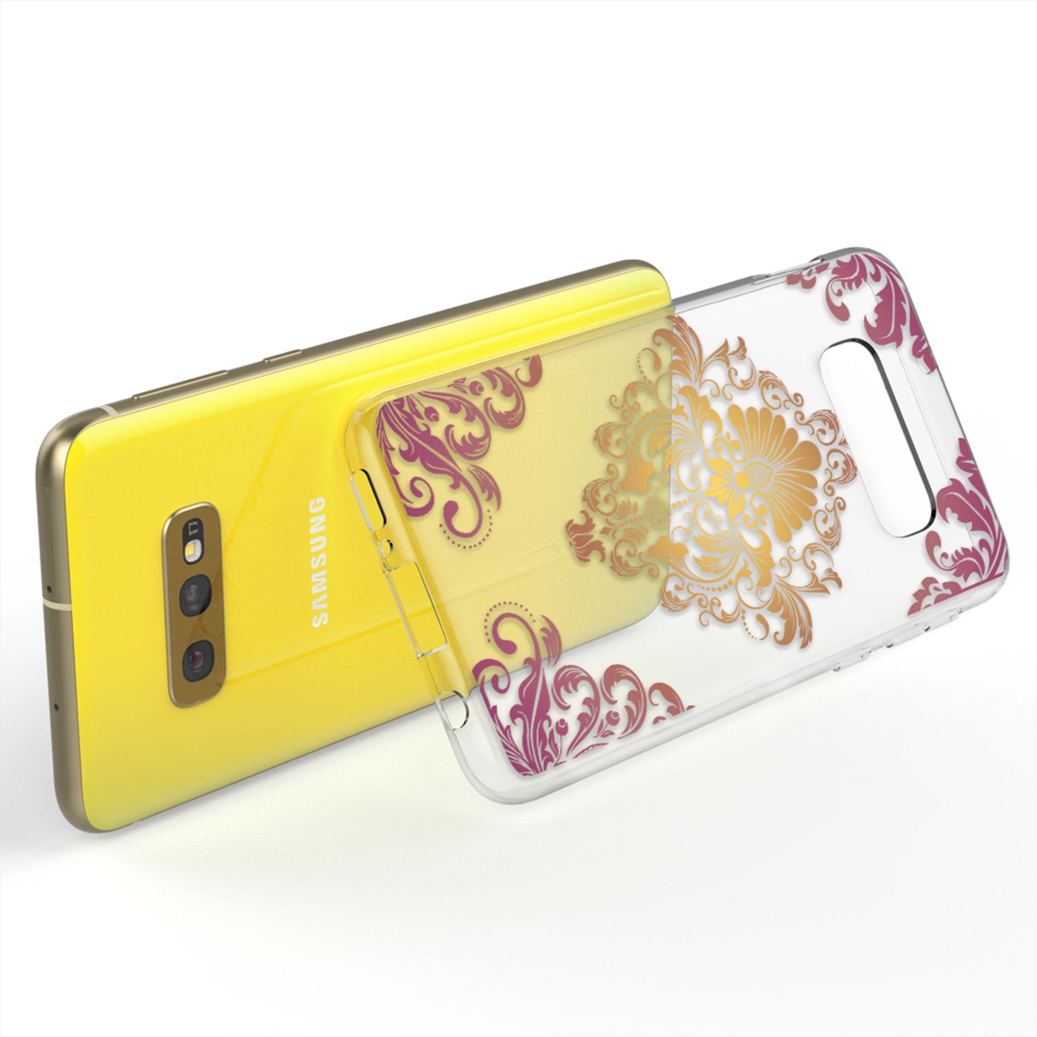 NALIA Hülle für Samsung Galaxy S10e, Motiv Handyhülle Silikon Case Schutz Cover Butterfly NALIA