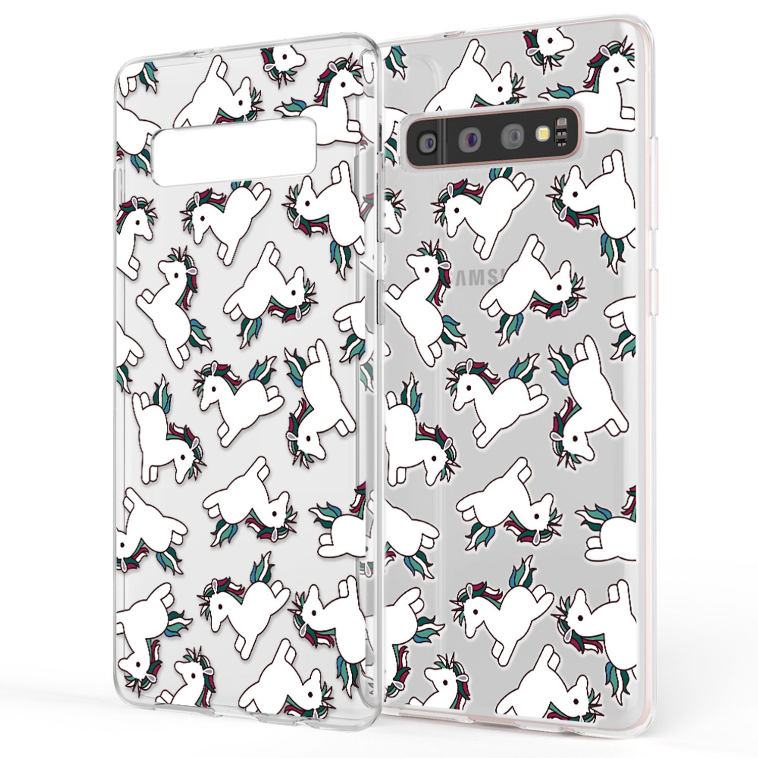 NALIA Handy Hülle für Samsung Galaxy S10 Plus, Ultra Slim Silikon Cover Case Pineapple NALIA