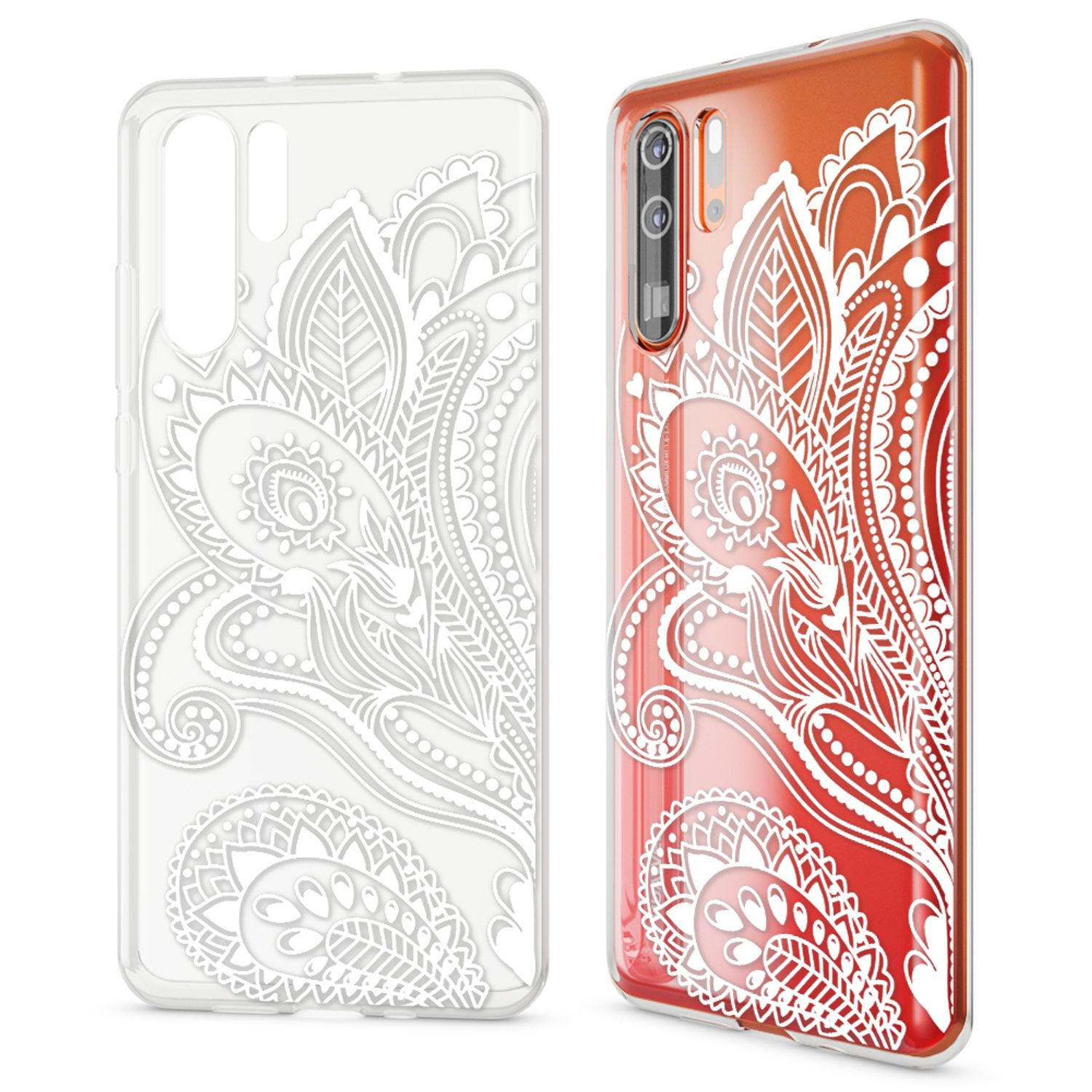 NALIA Hülle für Huawei P30 Pro, Motiv Handyhülle Slim Silikon Case Schutzhülle NALIA