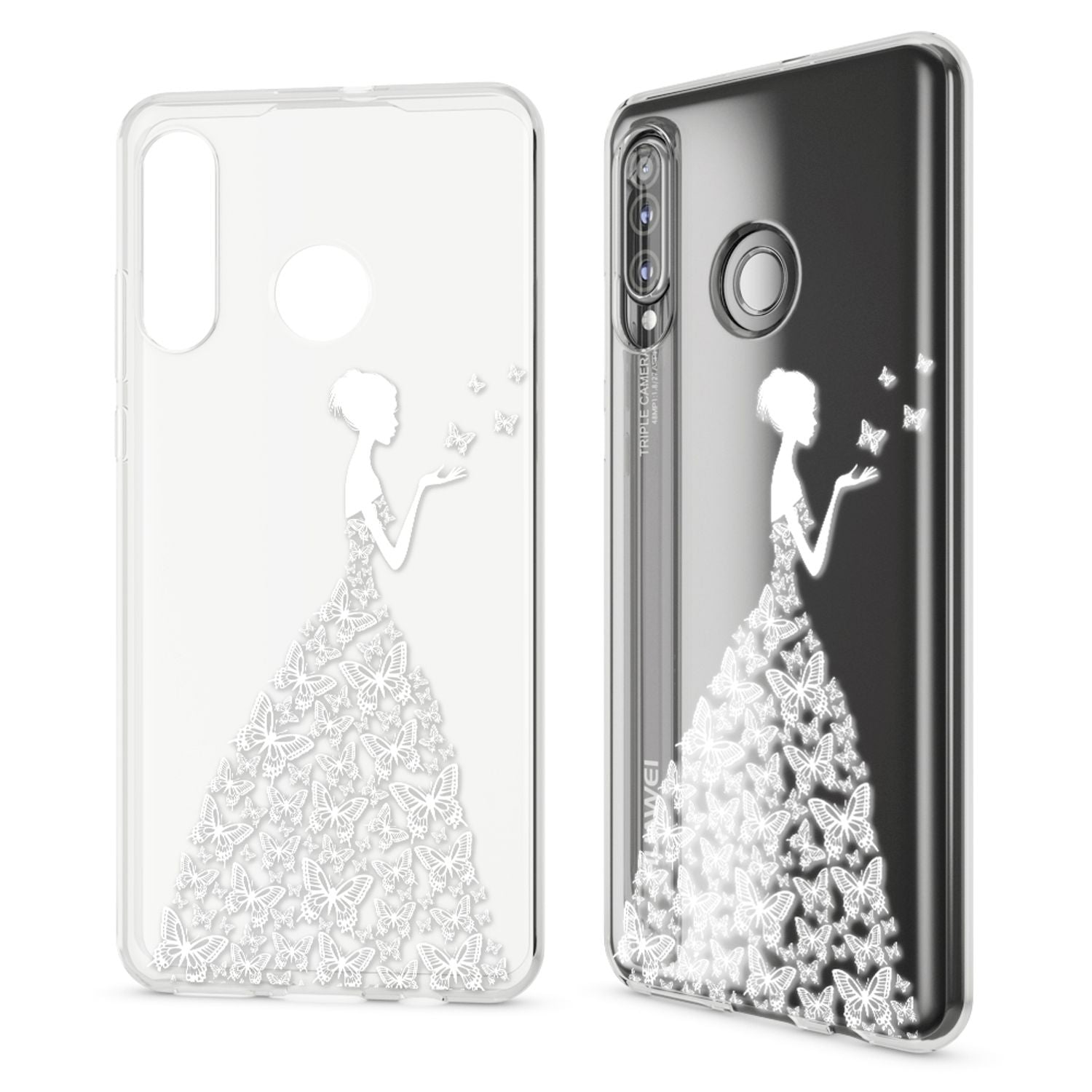 NALIA Hülle für Huawei P30 Lite, Motiv Handy Hülle Slim Silikon Case Schutzhülle NALIA