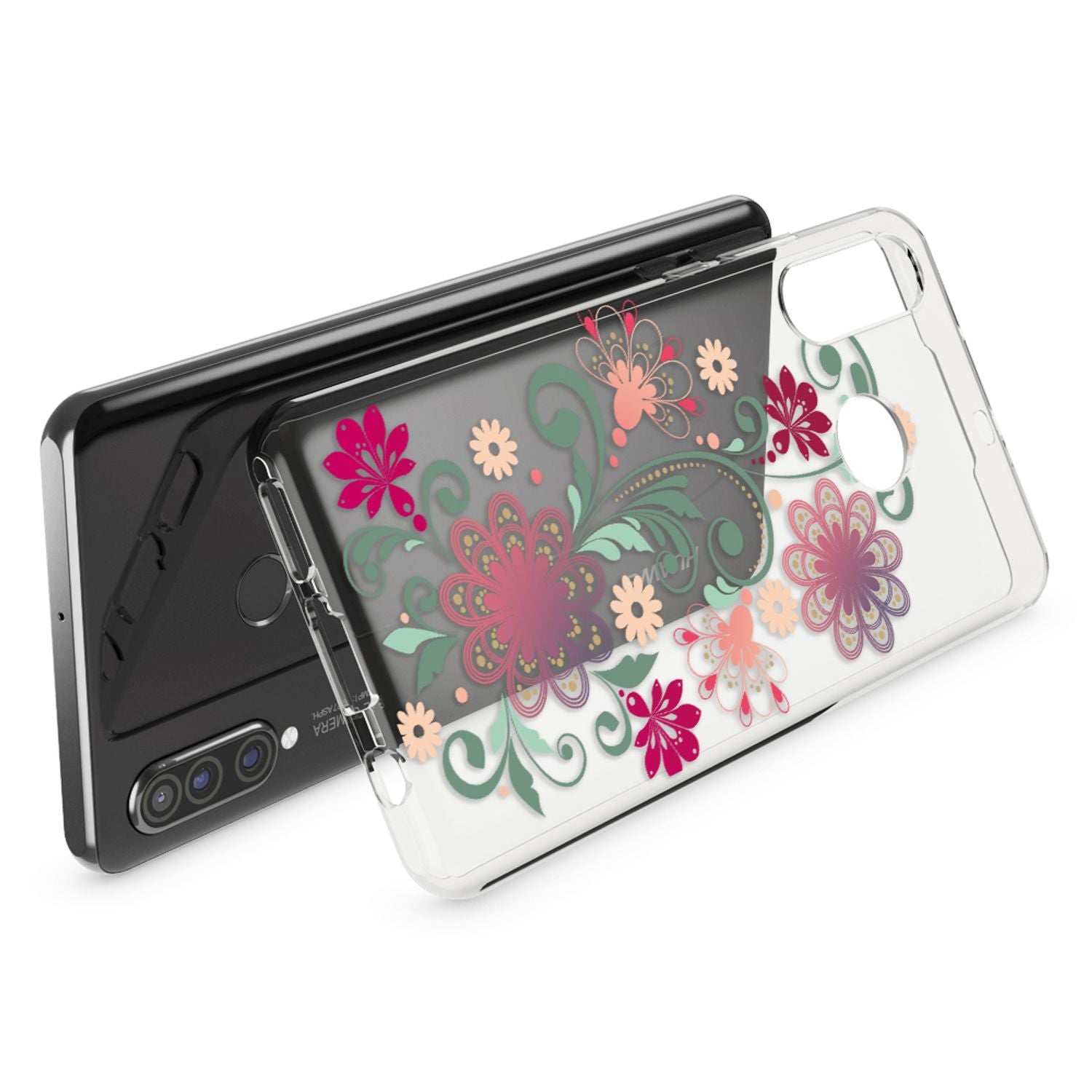 NALIA Hülle für Huawei P30 Lite, Motiv Handy Hülle Slim Silikon Case Schutzhülle Flamingo Pink NALIA