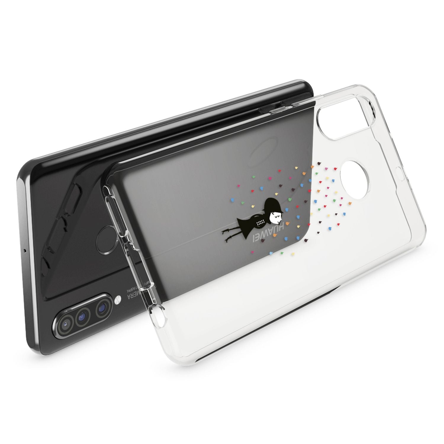 NALIA Hülle für Huawei P30 Lite, Motiv Handy Hülle Slim Silikon Case Schutzhülle NALIA