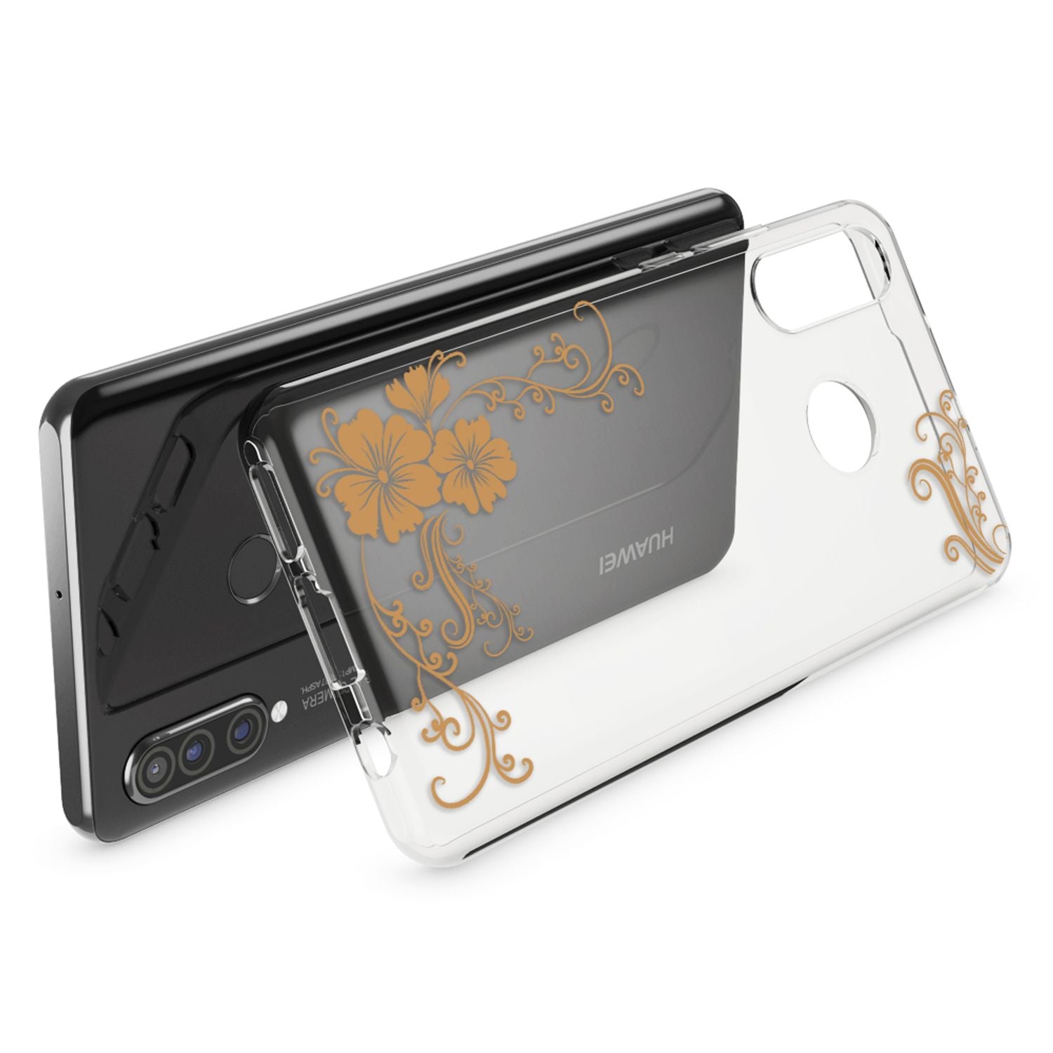 NALIA Hülle für Huawei P30 Lite, Motiv Handy Hülle Slim Silikon Case Schutzhülle Flamingo Pink NALIA