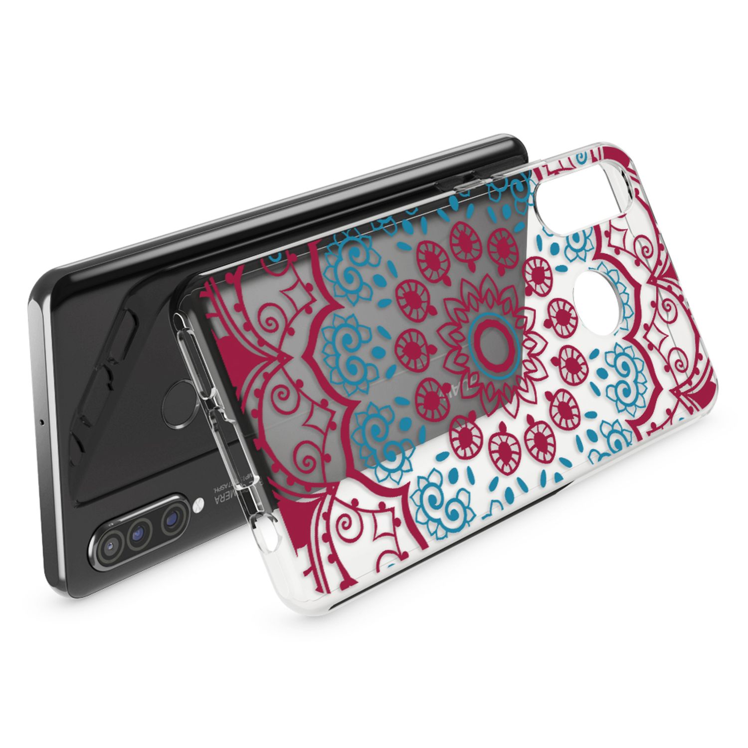 NALIA Hülle für Huawei P30 Lite, Motiv Handy Hülle Slim Silikon Case Schutzhülle Flamingo Pink NALIA