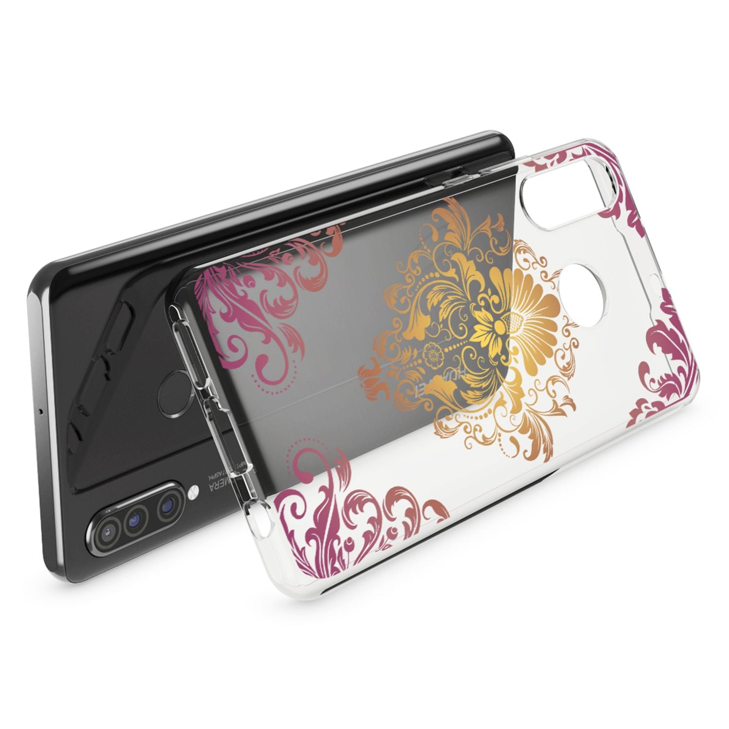 NALIA Hülle für Huawei P30 Lite, Motiv Handy Hülle Slim Silikon Case Schutzhülle Flamingo Pink NALIA