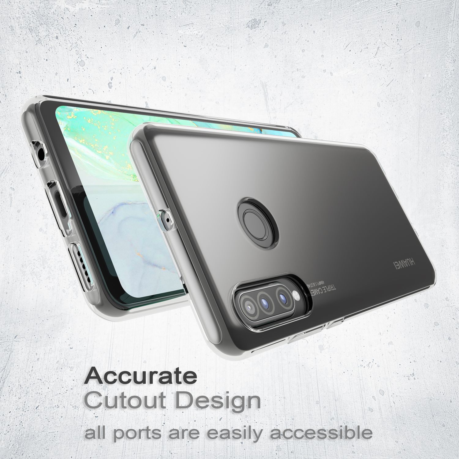 NALIA Hülle für Huawei P30 Lite, Motiv Handy Hülle Slim Silikon Case Schutzhülle Flamingo Pink NALIA