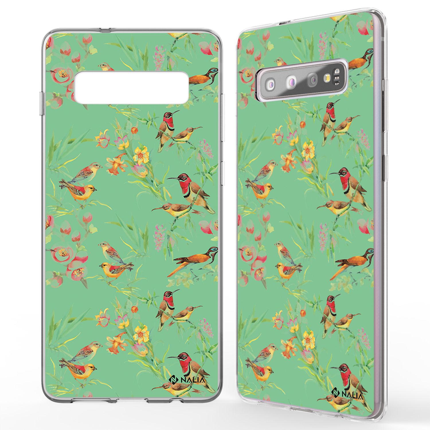 NALIA Handy Hülle für Samsung Galaxy S10, Slim Silikon Hülle Motiv Case Cover Lemur NALIA