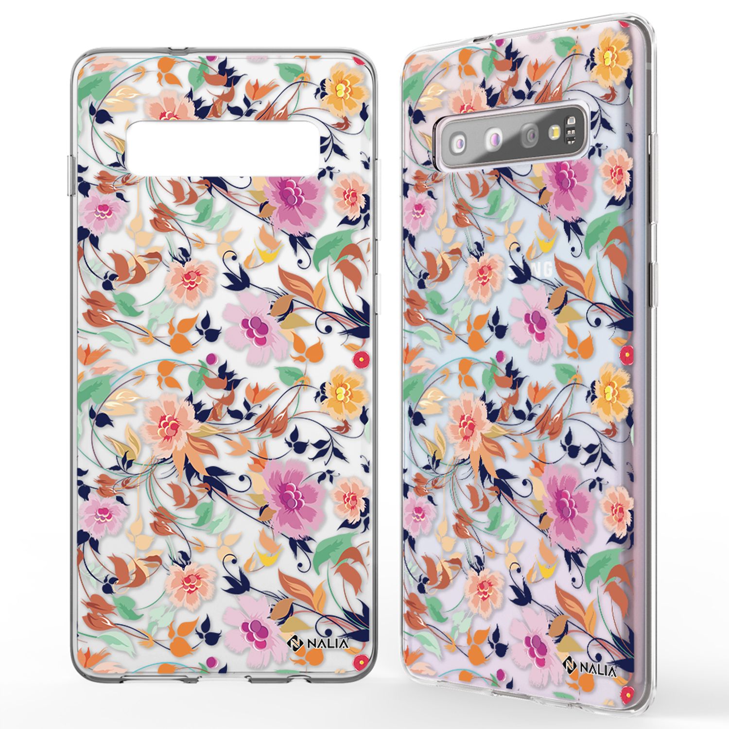 NALIA Handy Hülle für Samsung Galaxy S10, Slim Silikon Hülle Motiv Case Cover NALIA