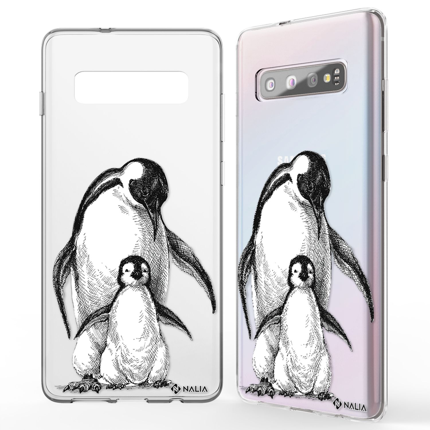 NALIA Handy Hülle für Samsung Galaxy S10, Slim Silikon Hülle Motiv Case Cover Papagei NALIA