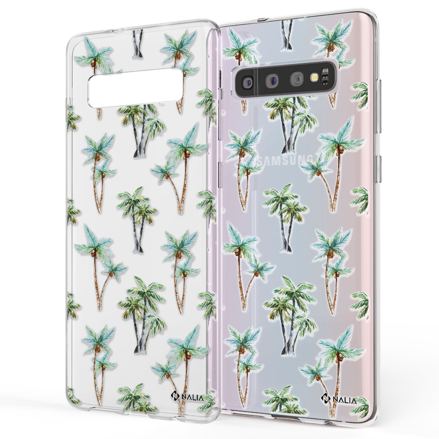 NALIA Handy Hülle für Samsung Galaxy S10, Slim Silikon Hülle Motiv Case Cover Kakadus NALIA