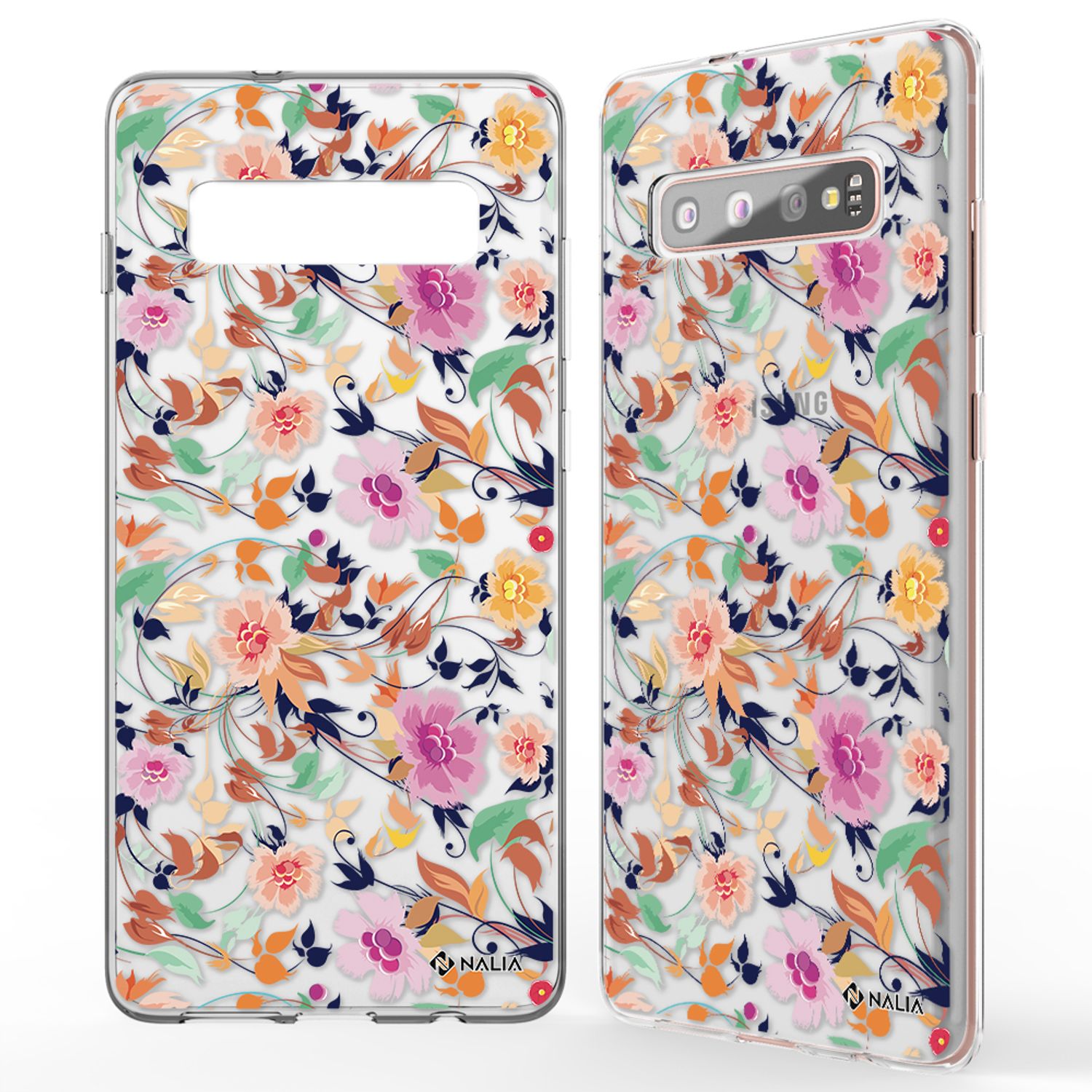 NALIA Handy Hülle für Samsung Galaxy S10 Plus, Silikon Hülle Motiv Case Cover NALIA