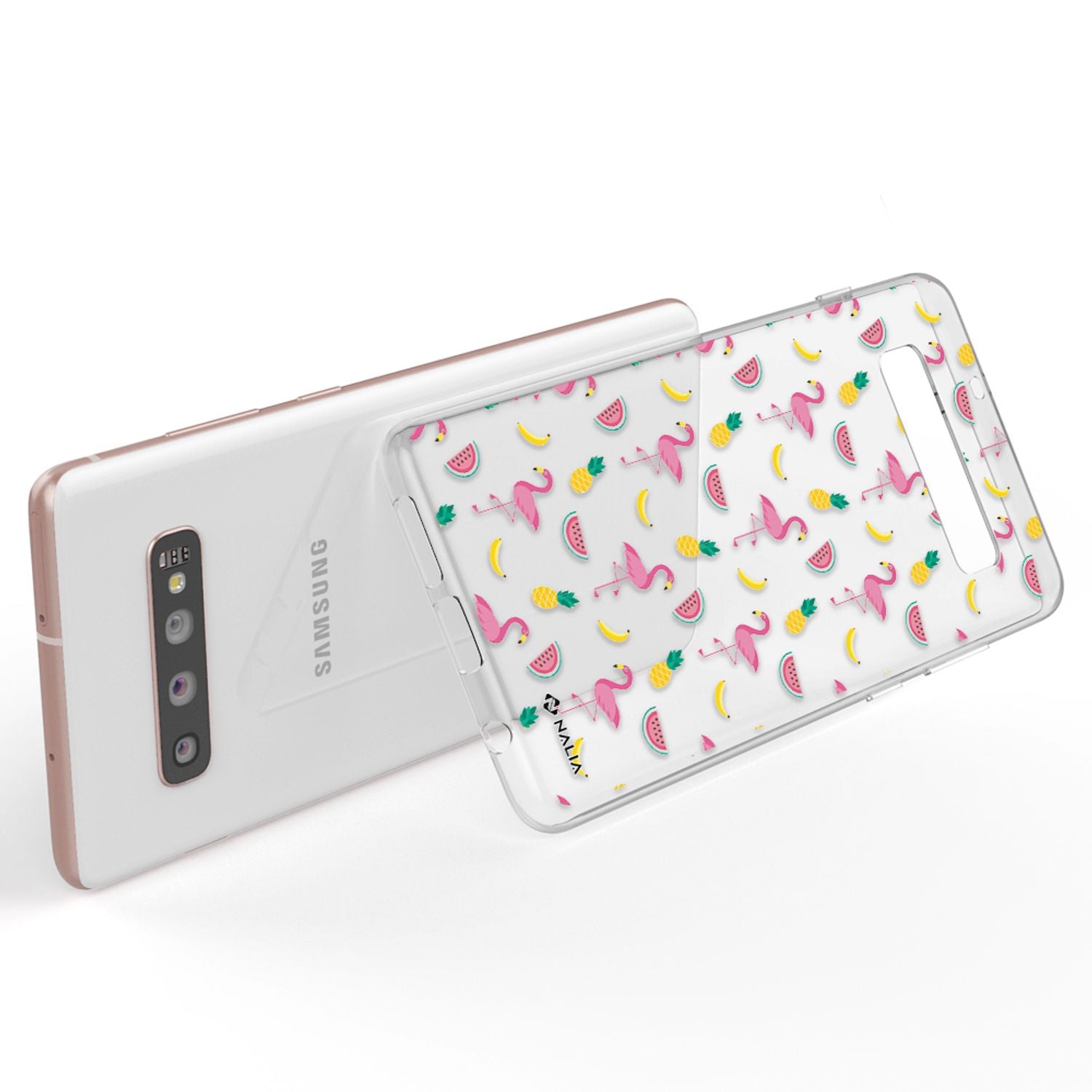 NALIA Handy Hülle für Samsung Galaxy S10 Plus, Silikon Hülle Motiv Case Cover Pinguine NALIA