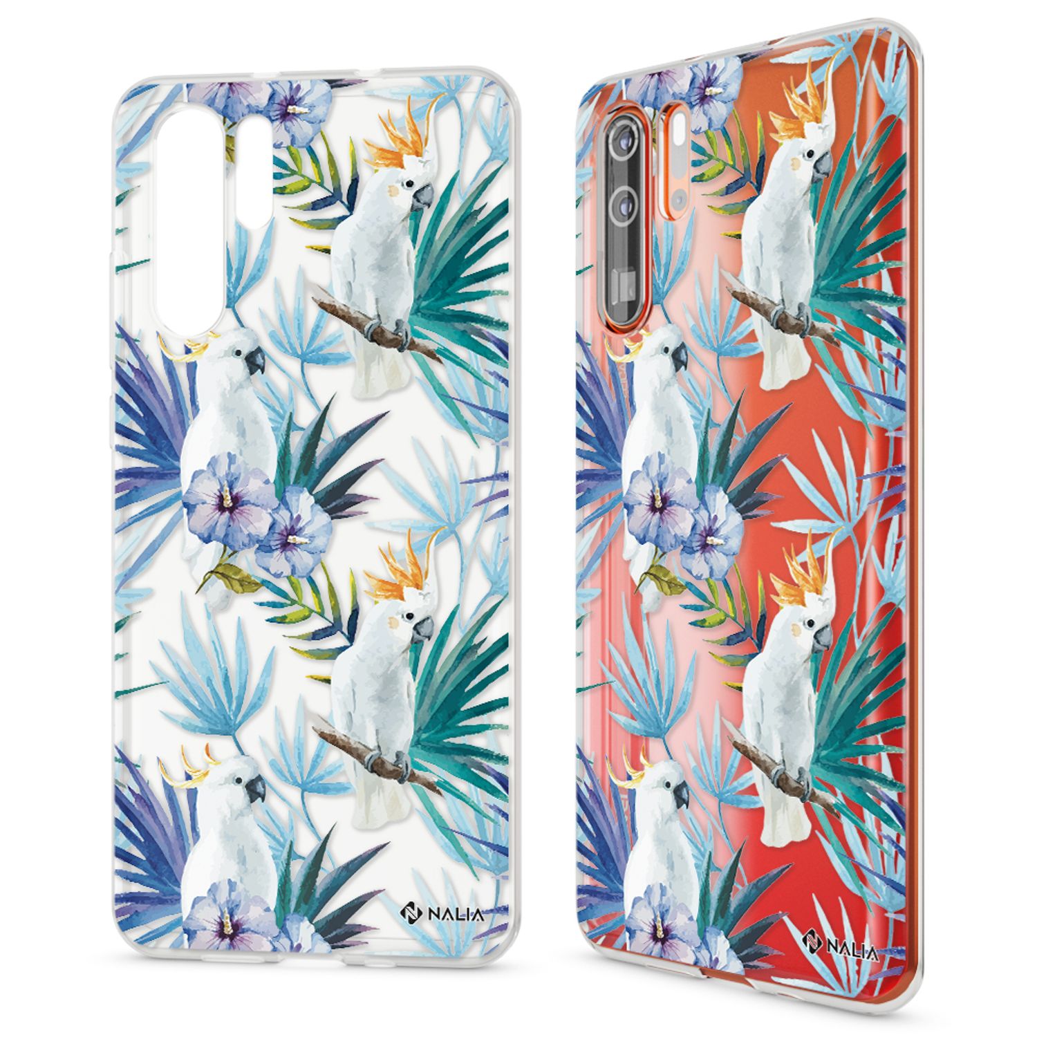 NALIA Hülle für Huawei P30 Pro, Motiv Handyhülle Slim Silikon Case Crystal Cover Tukan NALIA