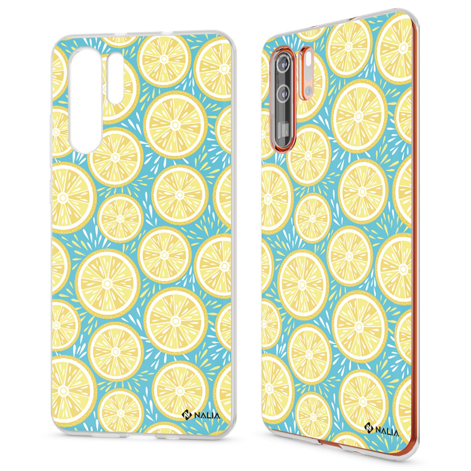 NALIA Hülle für Huawei P30 Pro, Motiv Handyhülle Slim Silikon Case Crystal Cover Meerjungfrau Grün NALIA