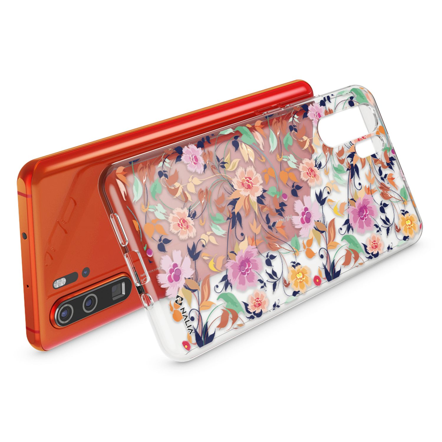NALIA Hülle für Huawei P30 Pro, Motiv Handyhülle Slim Silikon Case Crystal Cover NALIA