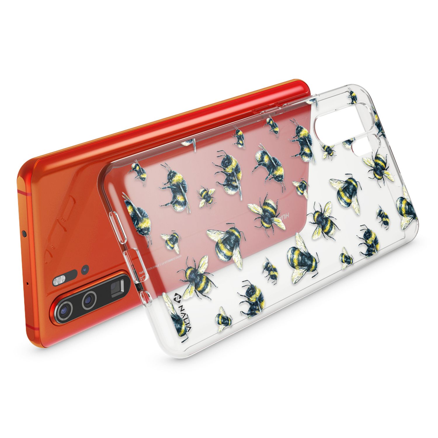 NALIA Hülle für Huawei P30 Pro, Motiv Handyhülle Slim Silikon Case Crystal Cover Kolibri NALIA