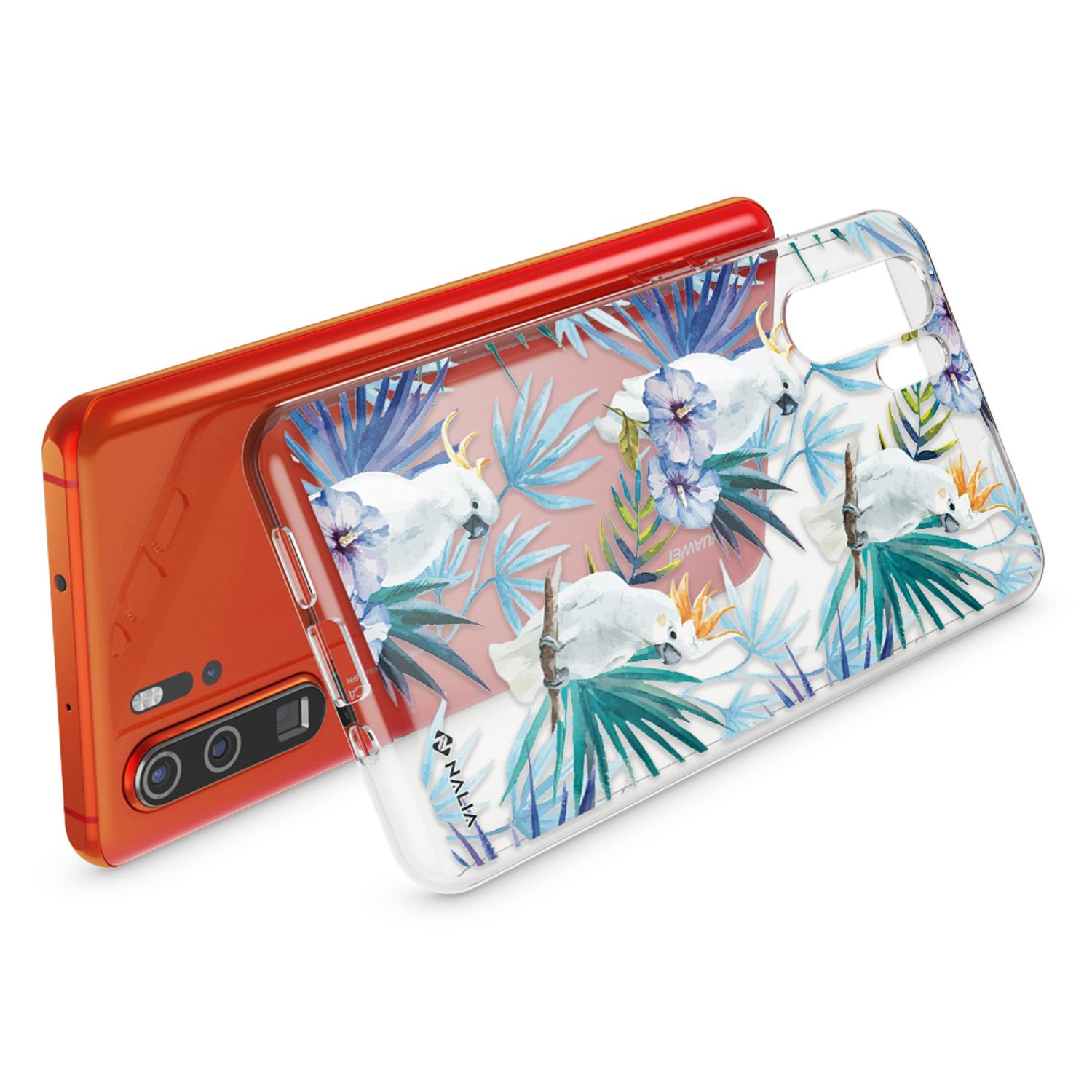 NALIA Hülle für Huawei P30 Pro, Motiv Handyhülle Slim Silikon Case Crystal Cover Tukan NALIA