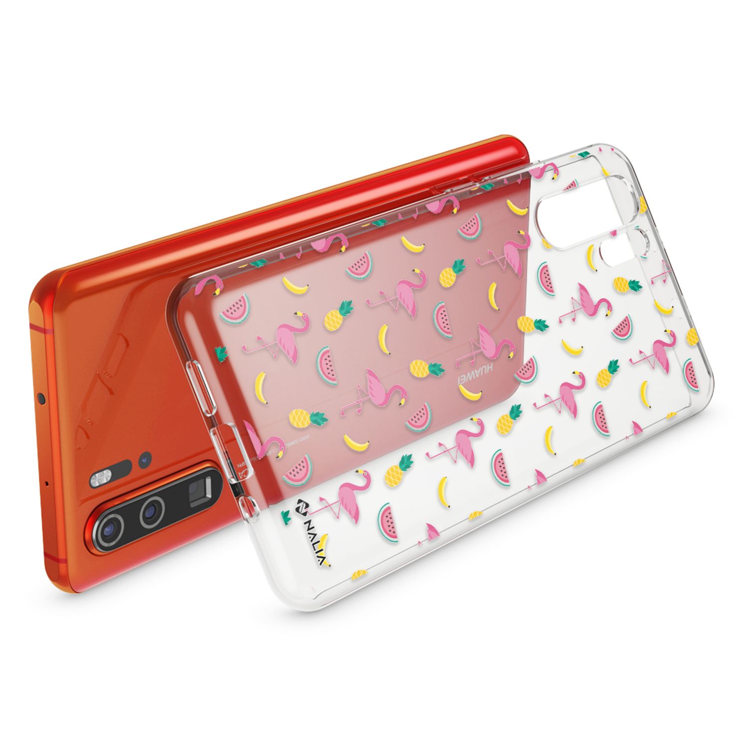 NALIA Hülle für Huawei P30 Pro, Motiv Handyhülle Slim Silikon Case Crystal Cover Pinguine NALIA