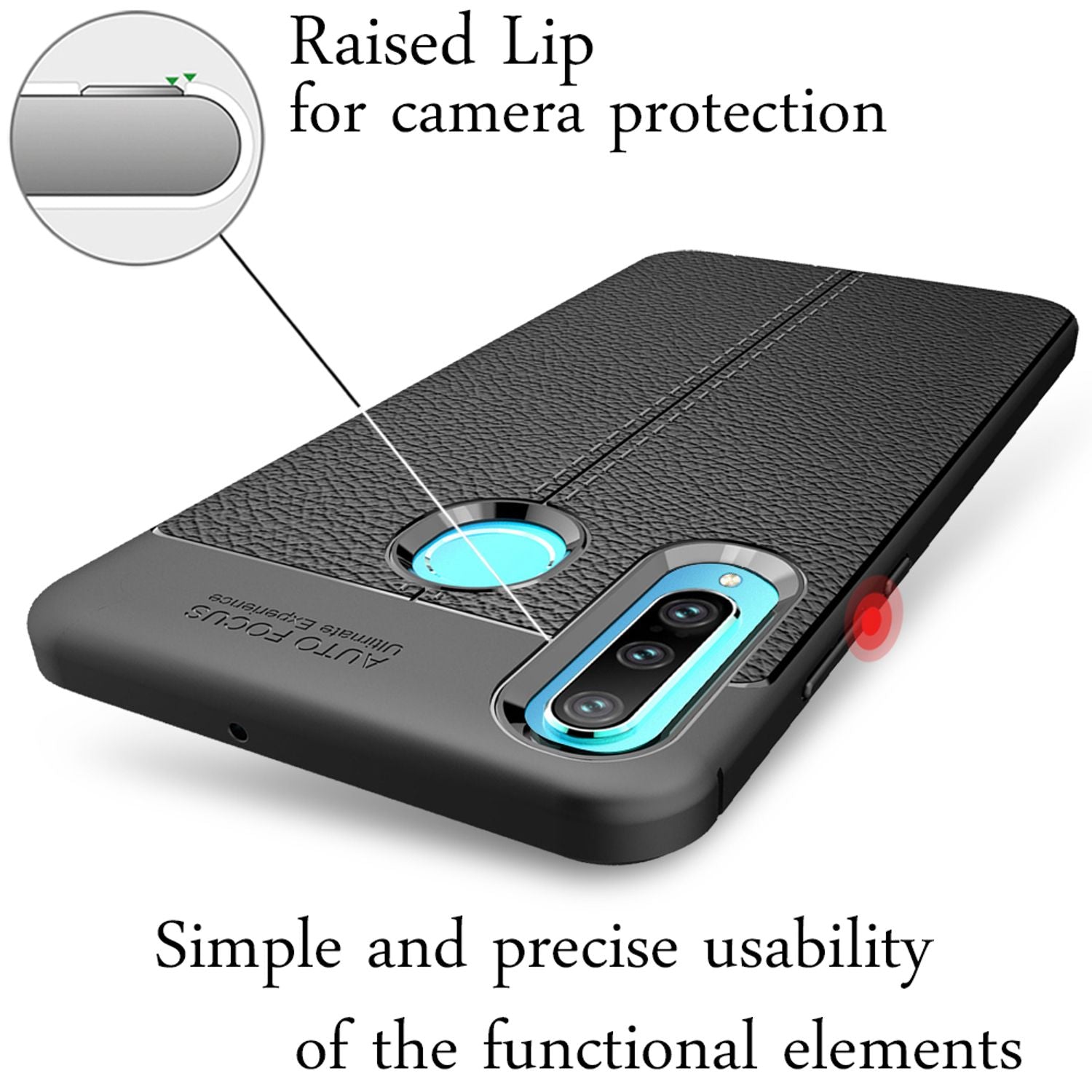 NALIA Handyhülle für Huawei P30 Lite Hülle, Leder Optik Stylische Handyhülle Default Title NALIA