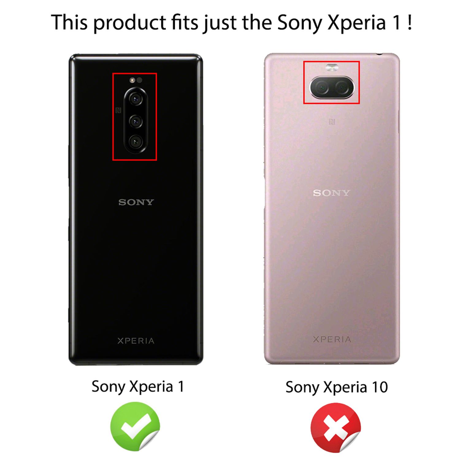 NALIA Handy Hülle für Sony Xperia 1, Carbon Cover Silikon Case Slim Bumper Etui Default Title NALIA Protective Hülle