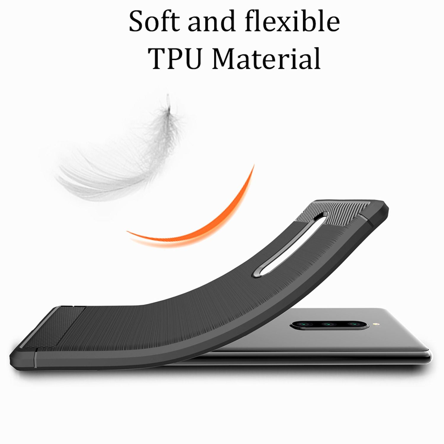NALIA Handy Hülle für Sony Xperia 1, Carbon Cover Silikon Case Slim Bumper Etui Default Title NALIA Protective Hülle