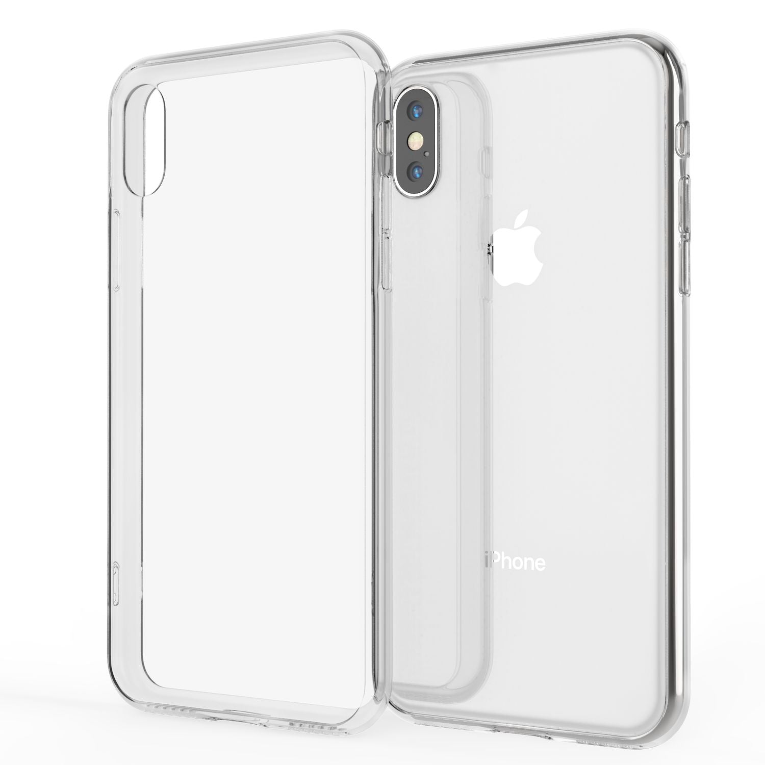 NALIA Hartglas Handy Hülle für iPhone X Xs, Schutz Case Cover Tasche Bumper Etui Default Title NALIA