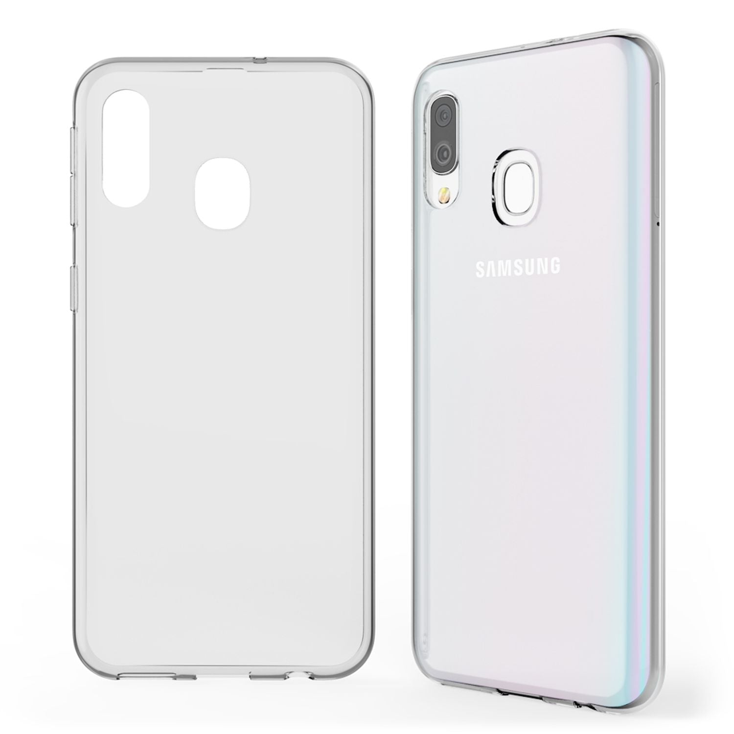 NALIA Handyhülle für Samsung Galaxy A40 Hülle, Durchsichtige Silikon Schutzhülle Default Title NALIA Transparente Hülle