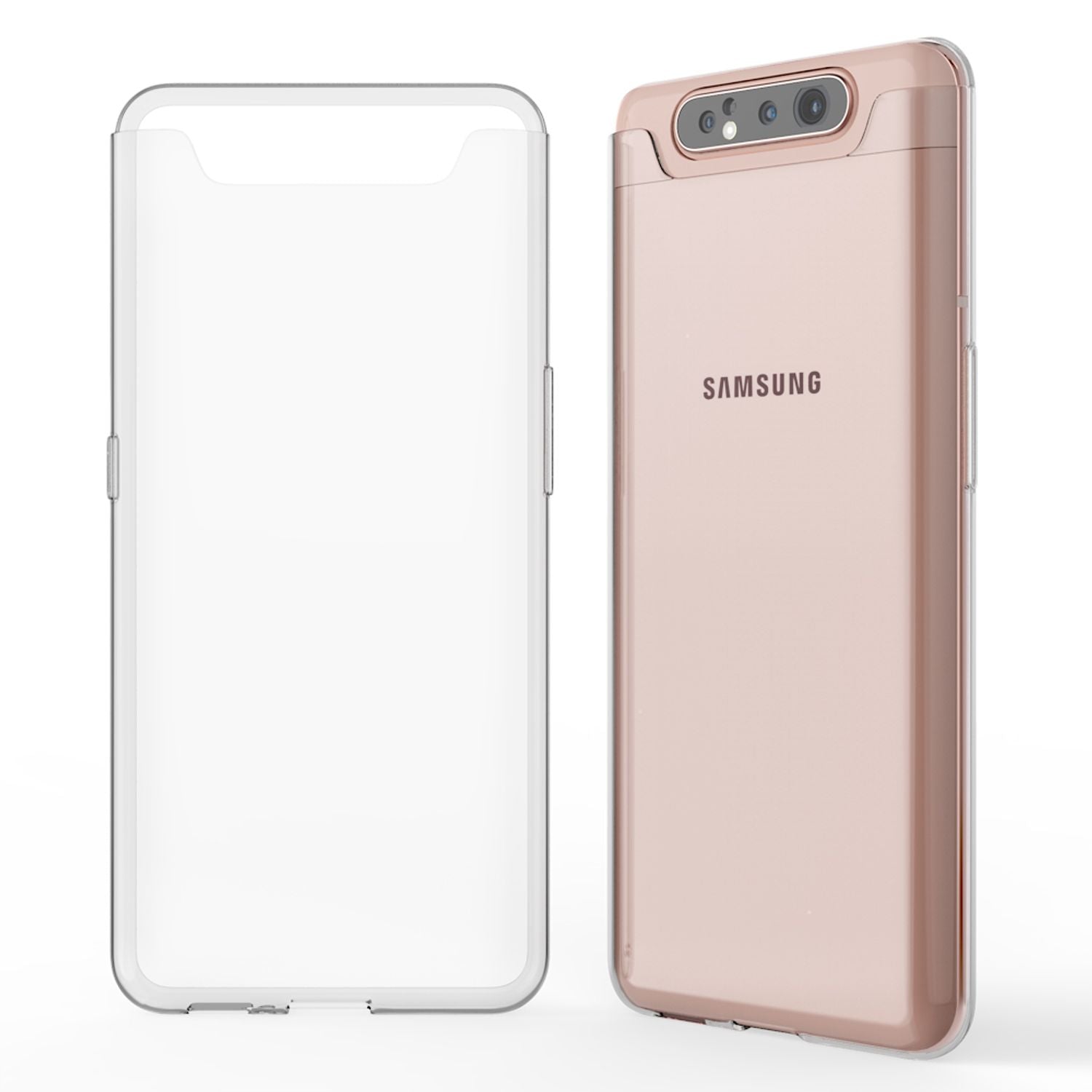 NALIA Handyhülle für Samsung Galaxy A80 Hülle, Dünne Silikon Schutzhülle Case Default Title NALIA Transparente Hülle