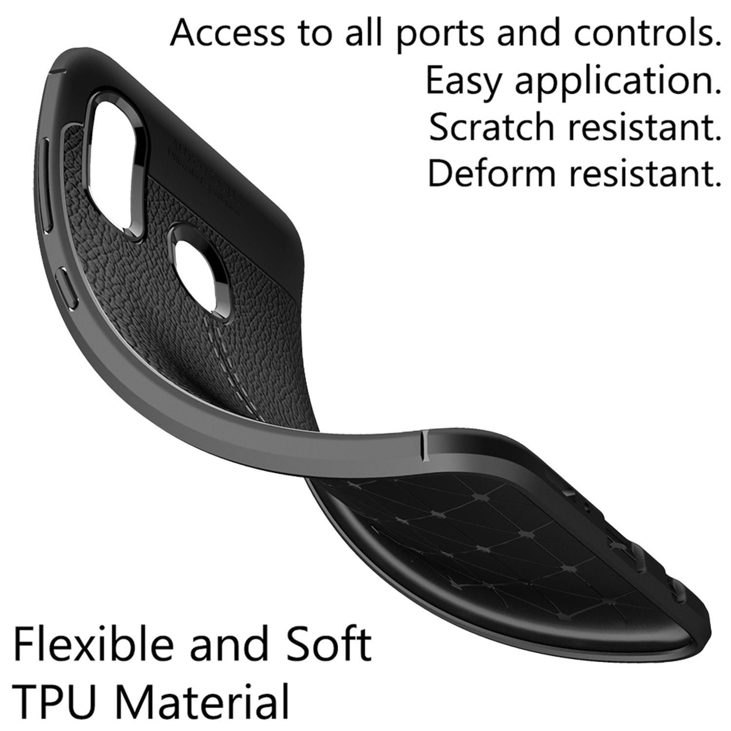 NALIA Leder Look Handy Hülle für Samsung Galaxy A20e, Case Cover Schutz Bumper Default Title NALIA