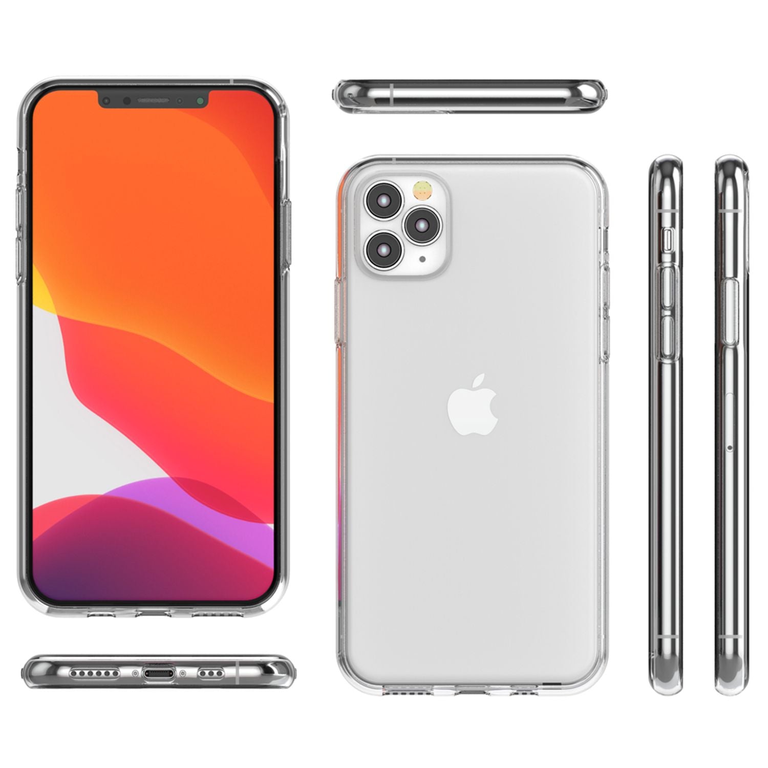 NALIA Handyhülle für Apple iPhone 11 Pro Max Hülle, Dünne Silikon Schutzhülle Default Title NALIA Transparente Hülle