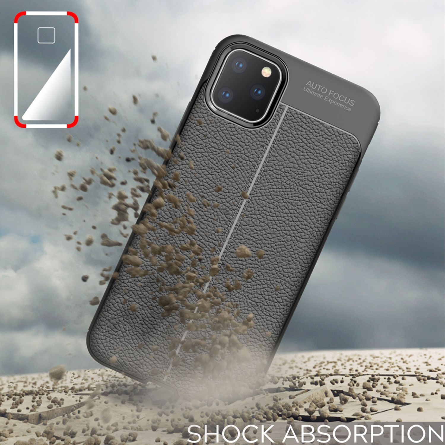 NALIA Leder-Look Handy Hülle für iPhone 11 Pro Max, Schutz Case Cover Bumper Default Title NALIA Protective Hülle