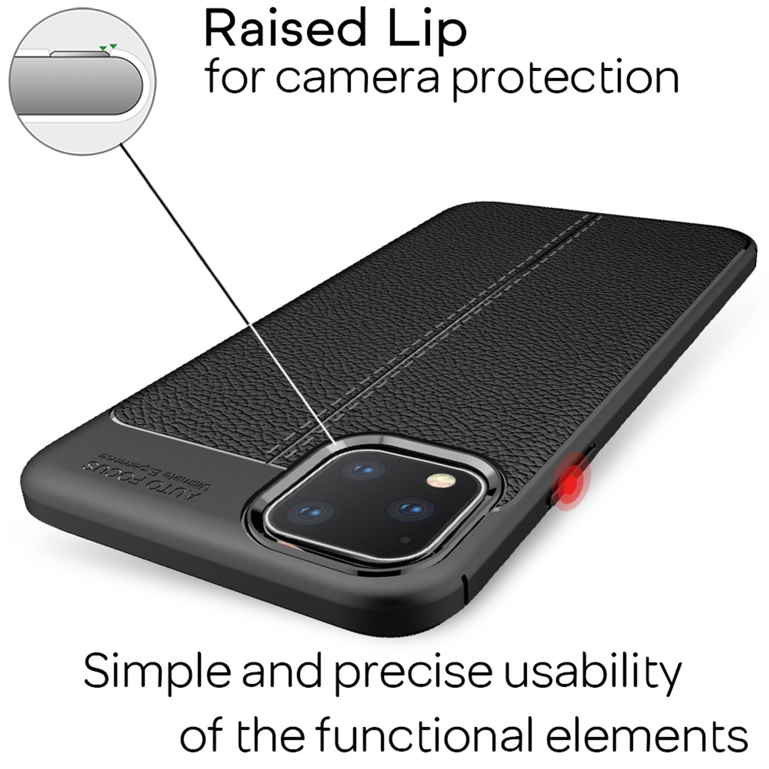 NALIA Leder-Look Handy Hülle für iPhone 11 Pro Max, Schutz Case Cover Bumper Default Title NALIA Protective Hülle