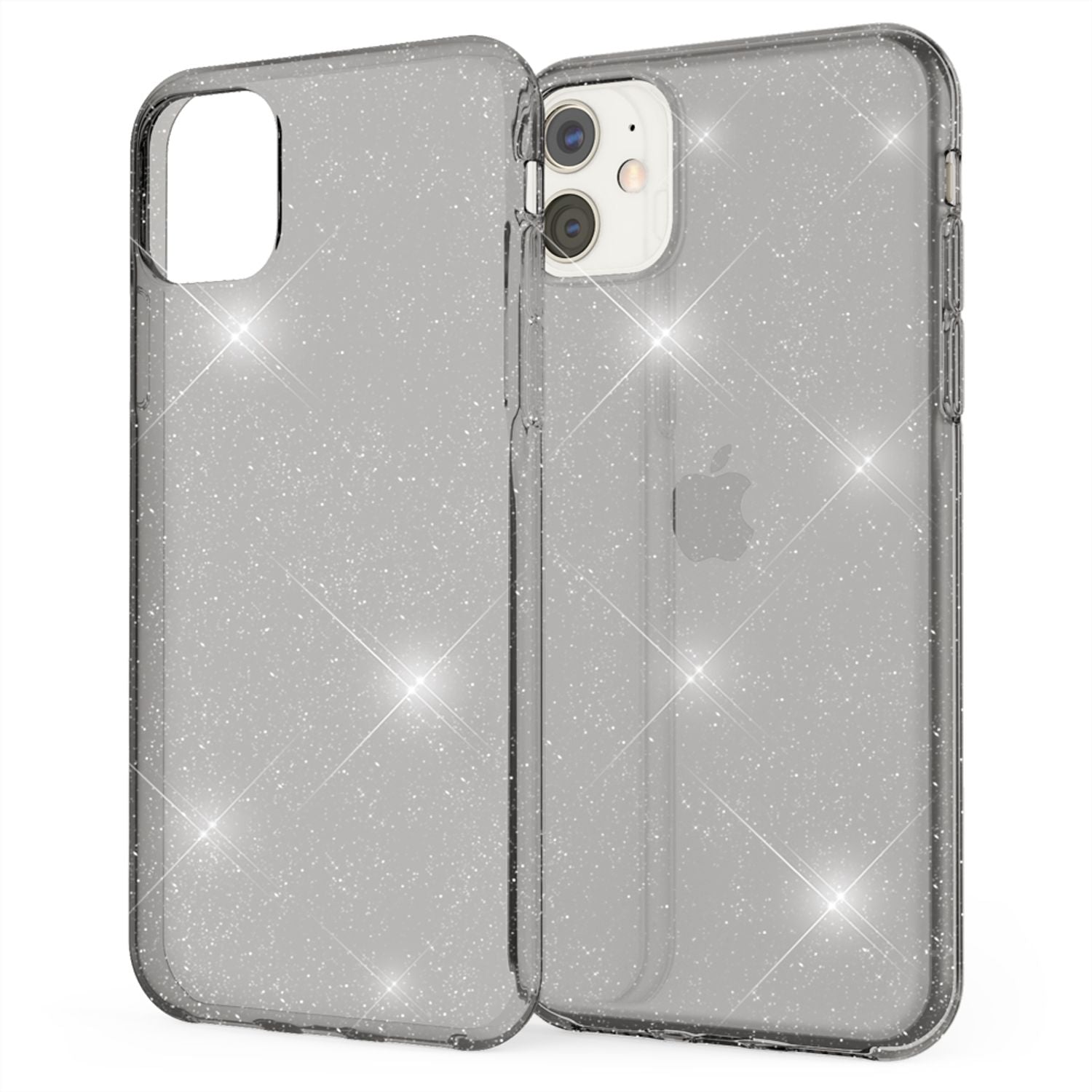 NALIA Glitzer Handyhülle für Apple iPhone 11 Hülle, Bling Silikon Handyhülle Cover