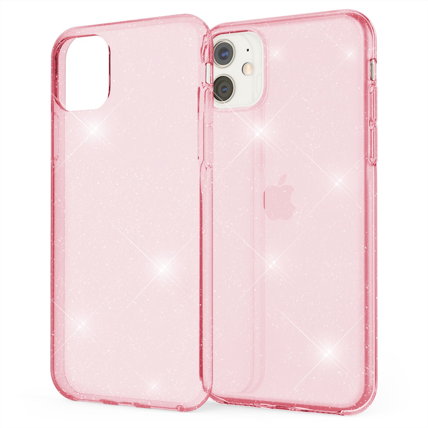 NALIA Glitzer Handyhülle für Apple iPhone 11 Hülle, Bling Silikon Handyhülle Cover