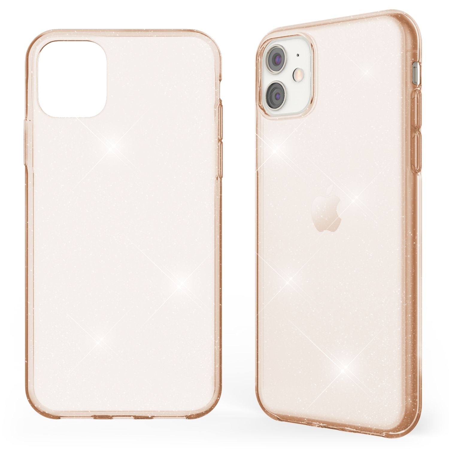 NALIA Glitzer Handyhülle für Apple iPhone 11 Hülle, Bling Silikon Handyhülle Cover